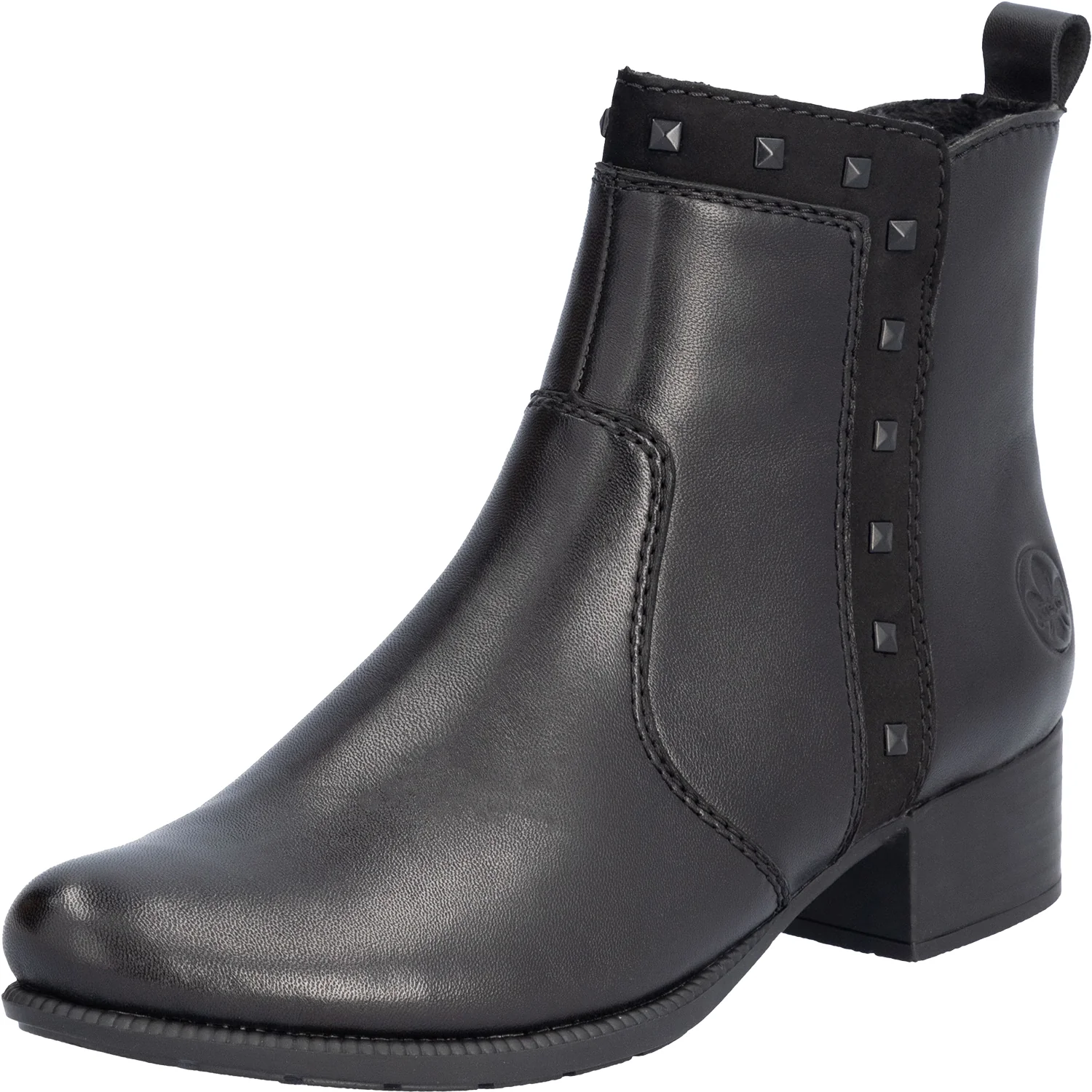 Rieker 78657-00 Women's Boots Black/Black/Black Leather - Image 5