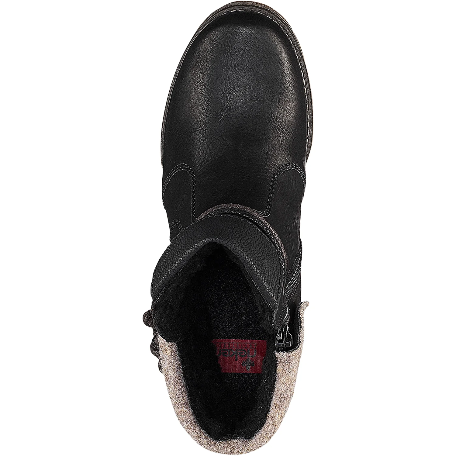 Rieker 79693-00 Women's Boots Schwarz/Schwarz/Wood Synthetic - Image 2
