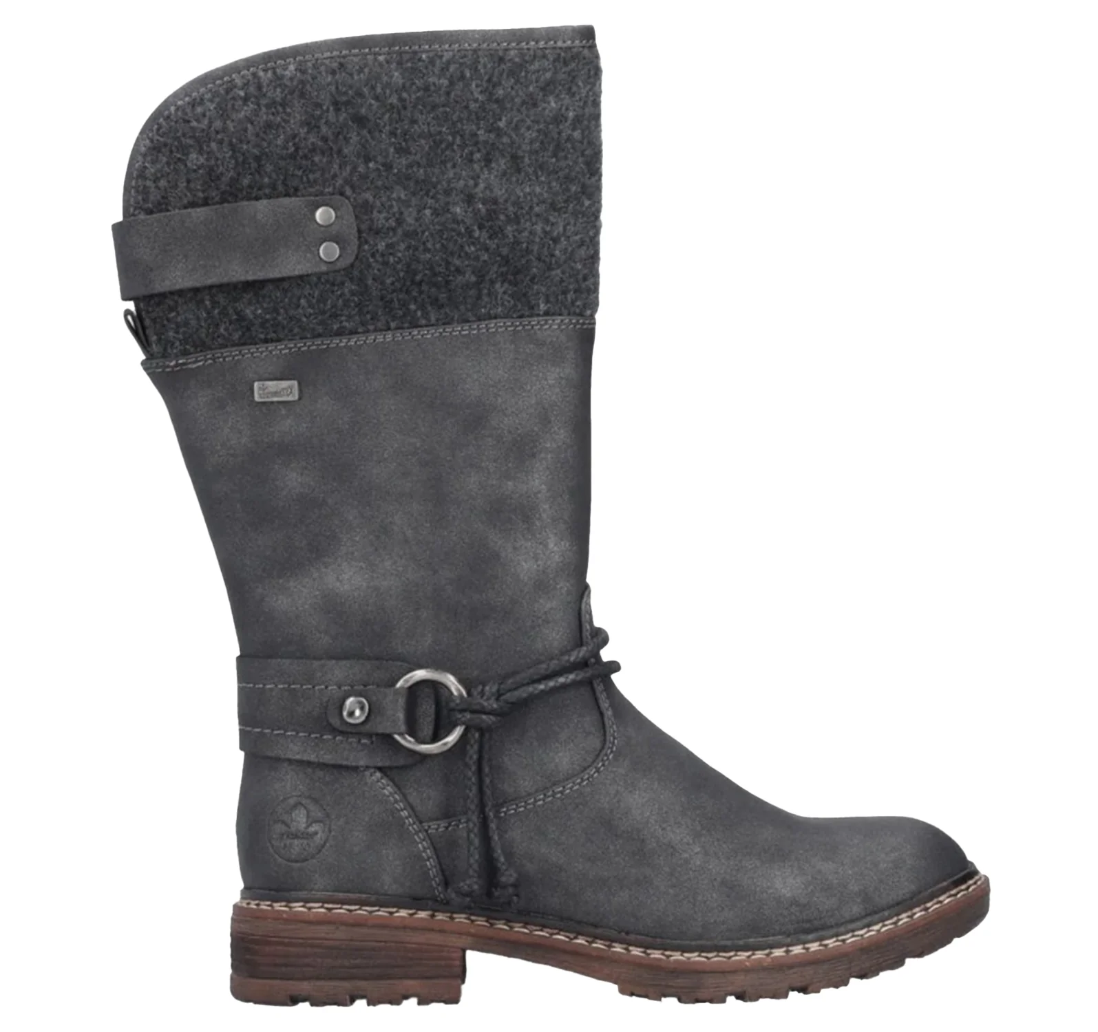 Rieker 94774-45 Dominika 74 Women's Ankle Boots Graphite/Anthrazit Synthetic