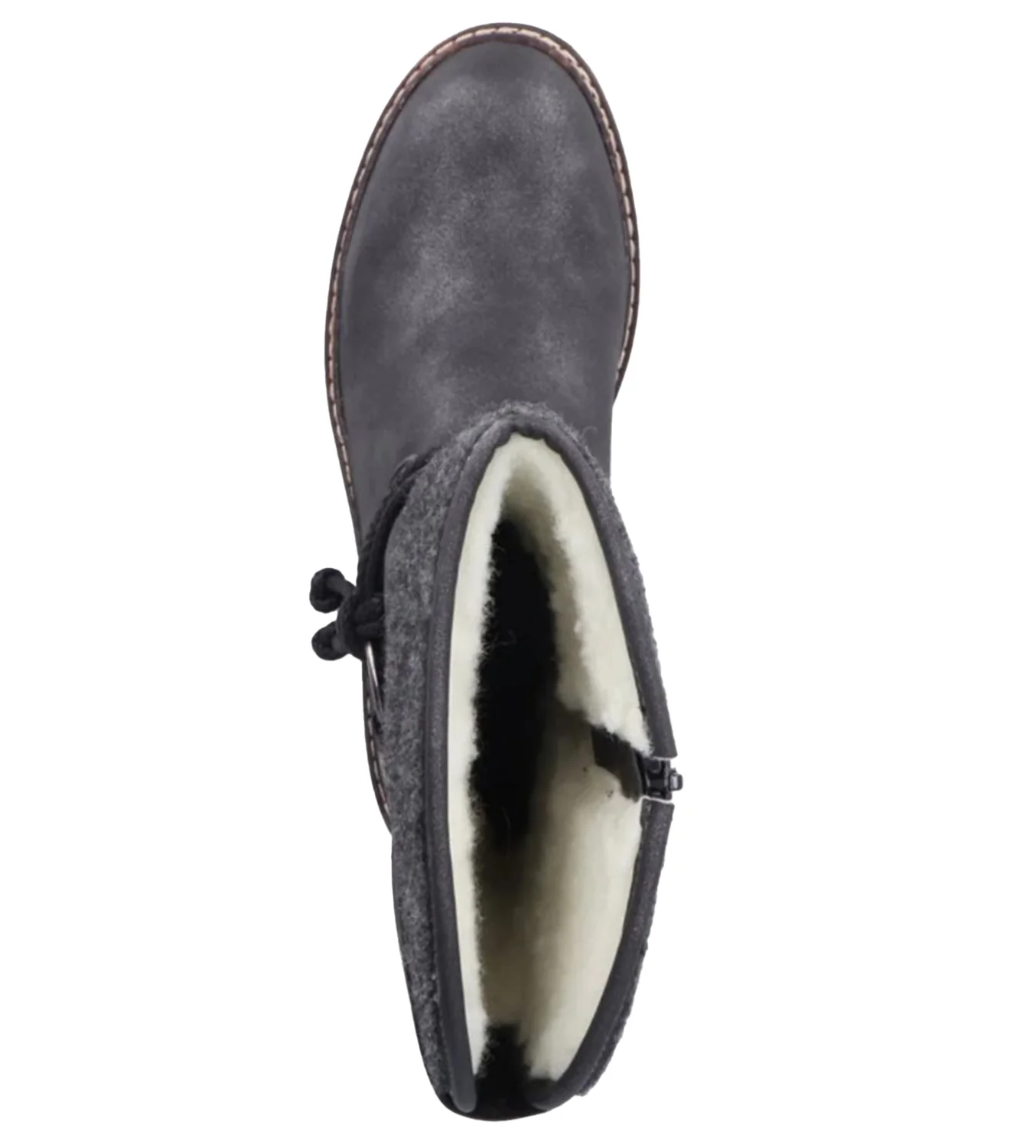 Rieker 94774-45 Dominika 74 Women's Ankle Boots Graphite/Anthrazit Synthetic - Image 2