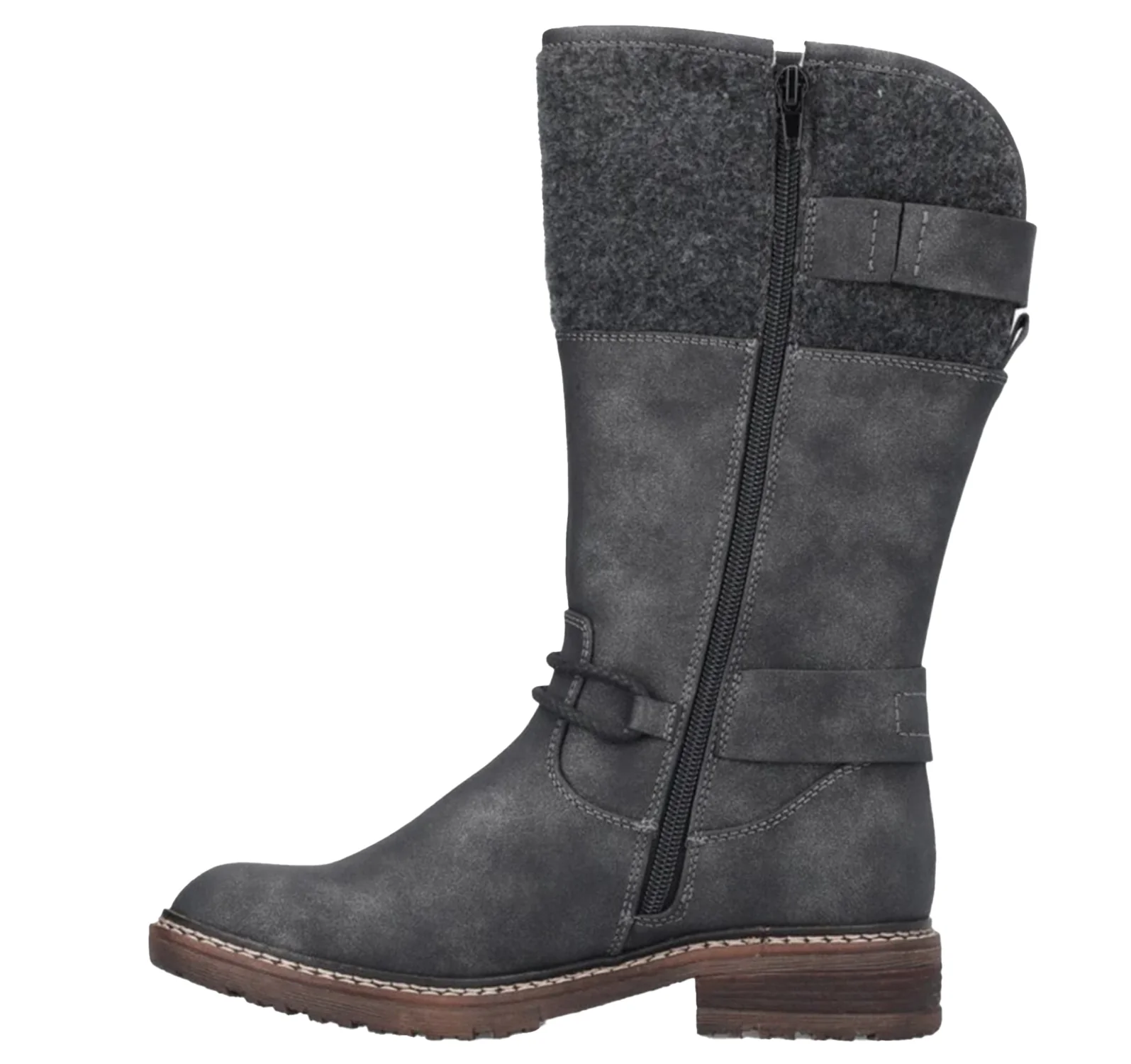 Rieker 94774-45 Dominika 74 Women's Ankle Boots Graphite/Anthrazit Synthetic - Image 3