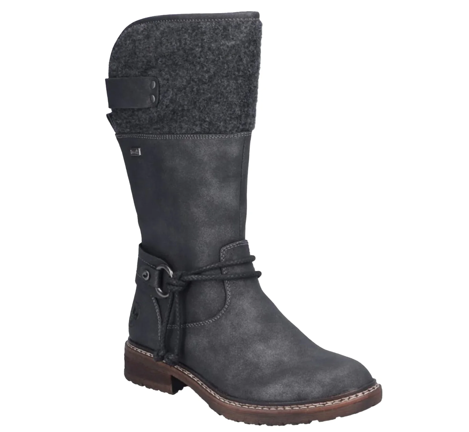 Rieker 94774-45 Dominika 74 Women's Ankle Boots Graphite/Anthrazit Synthetic - Image 5