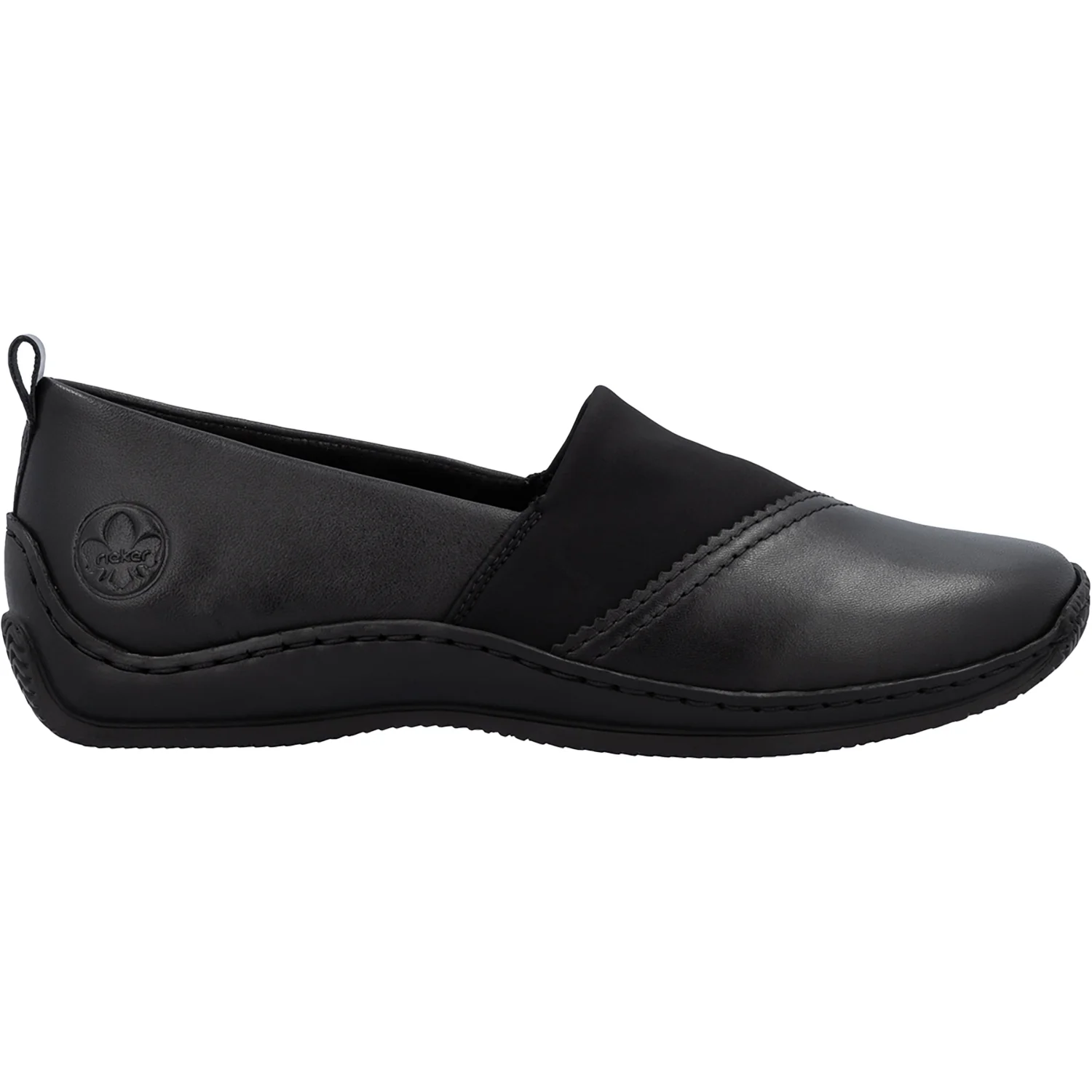 Rieker L1790-00 Stretch Women's Slip Ons Black