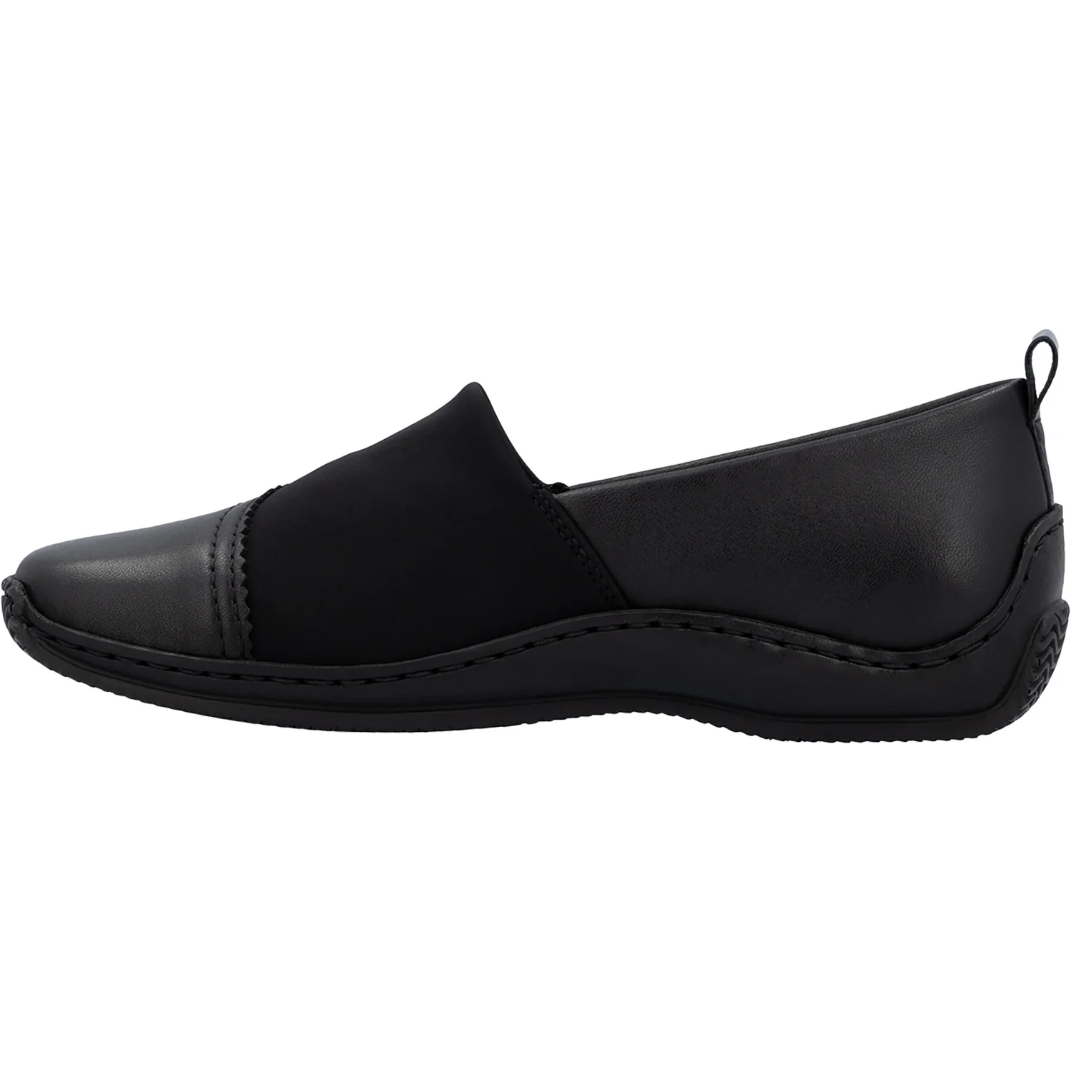Rieker L1790-00 Stretch Women's Slip Ons Black - Image 3