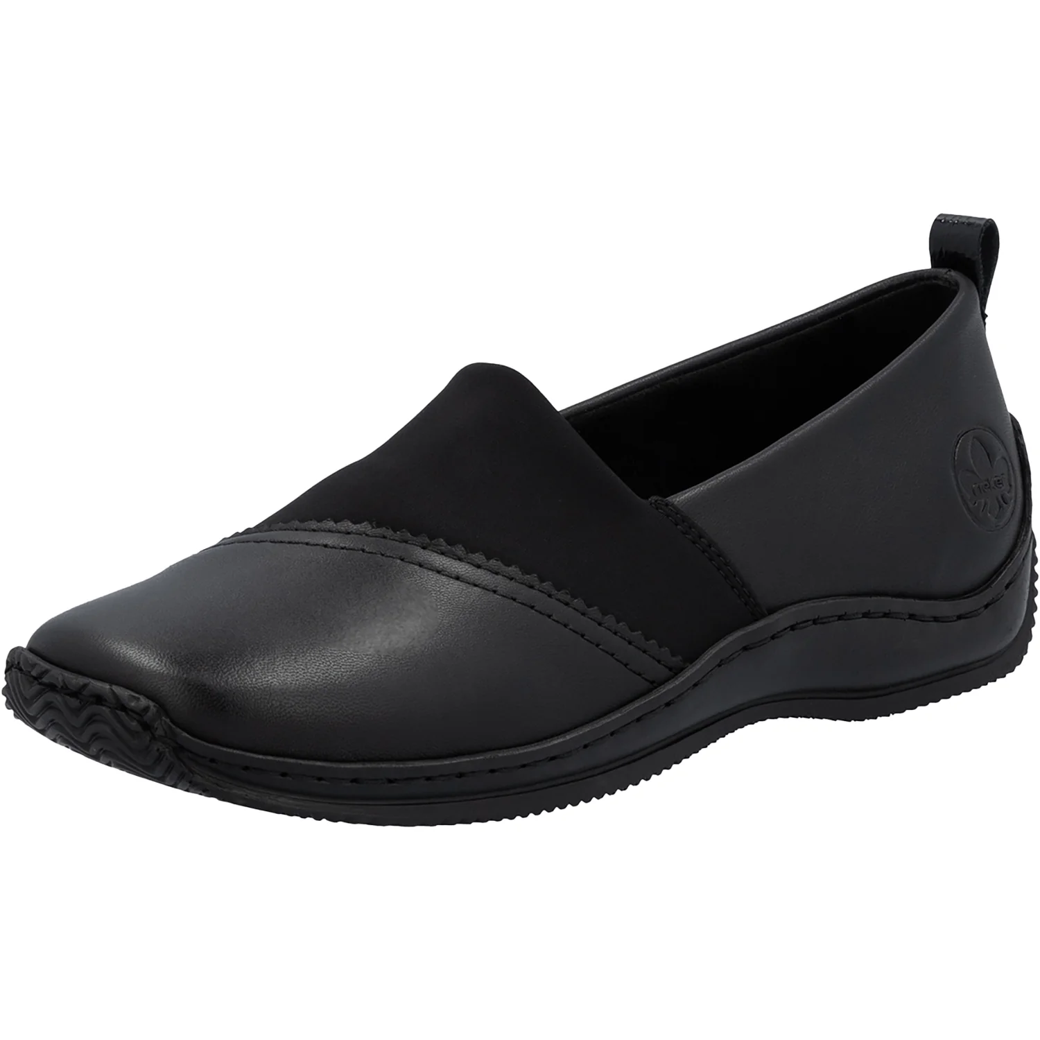 Rieker L1790-00 Stretch Women's Slip Ons Black - Image 5