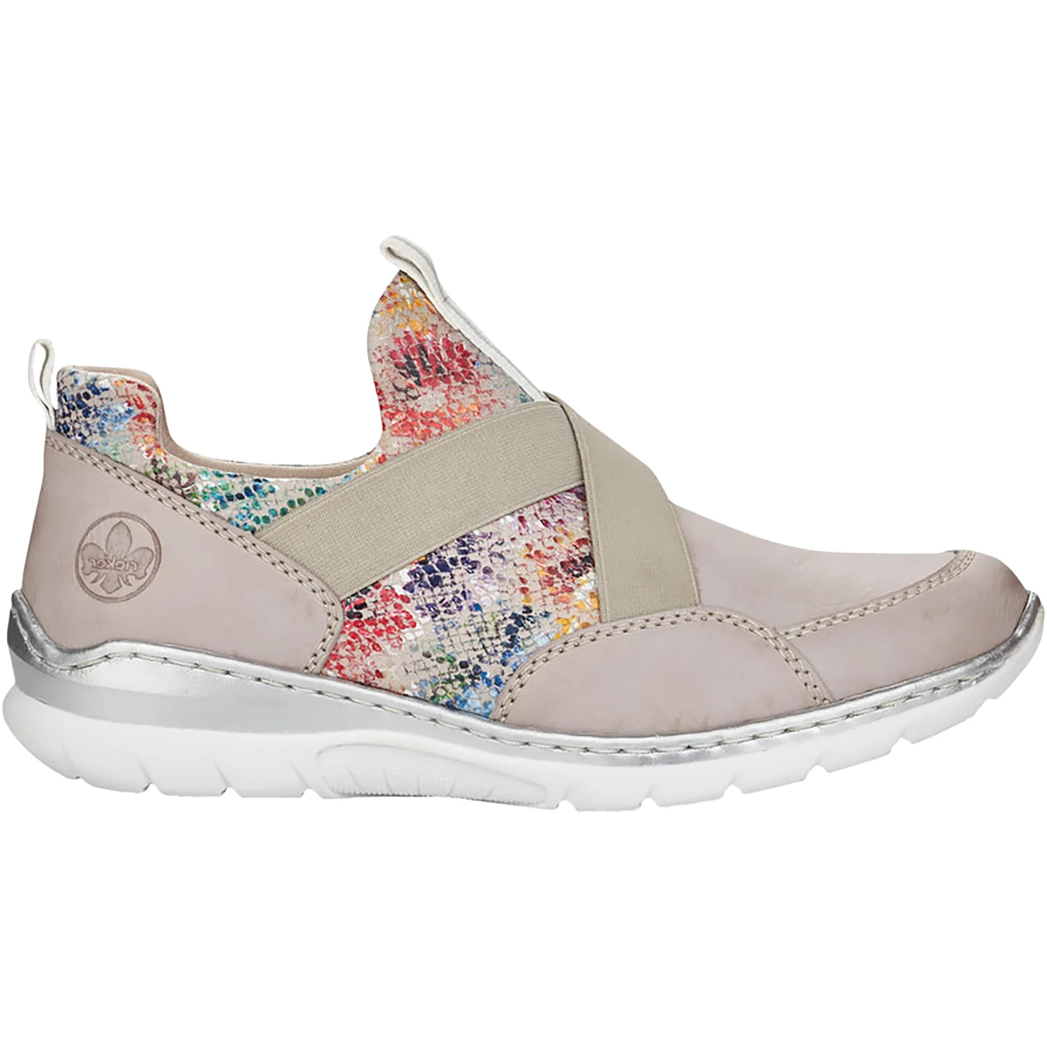 Rieker L3253-40 Nikita 53 Women's Athleisure Shoes Ice/Multi-Grey Synthetic