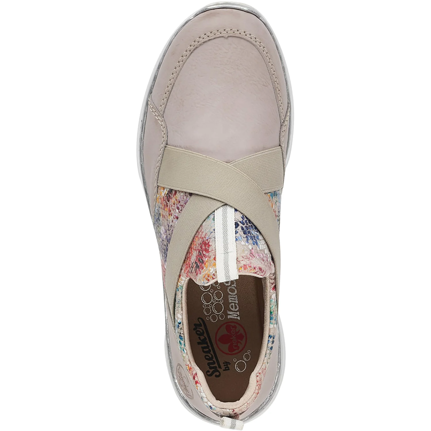 Rieker L3253-40 Nikita 53 Women's Athleisure Shoes Ice/Multi-Grey Synthetic - Image 2