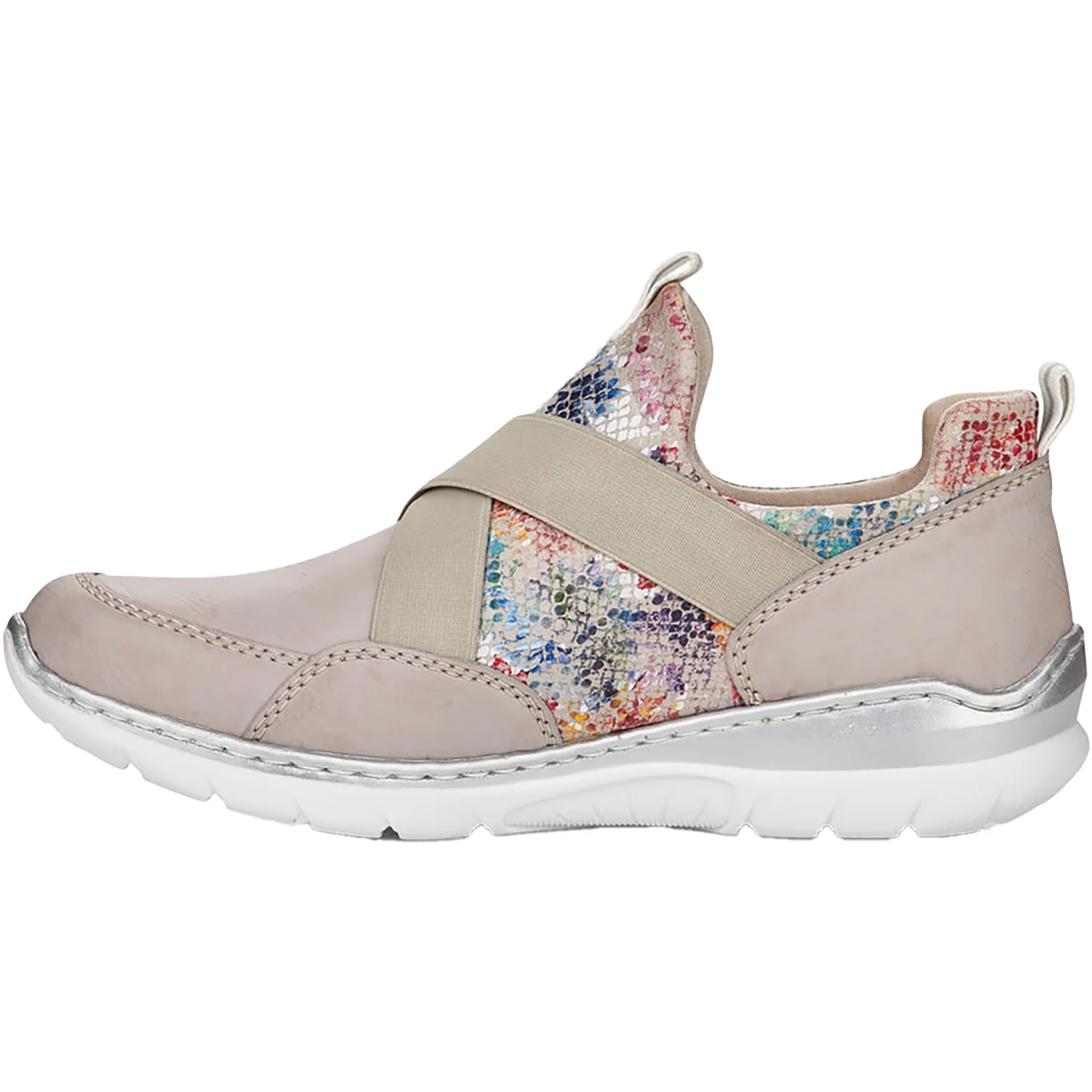 Rieker L3253-40 Nikita 53 Women's Athleisure Shoes Ice/Multi-Grey Synthetic - Image 3