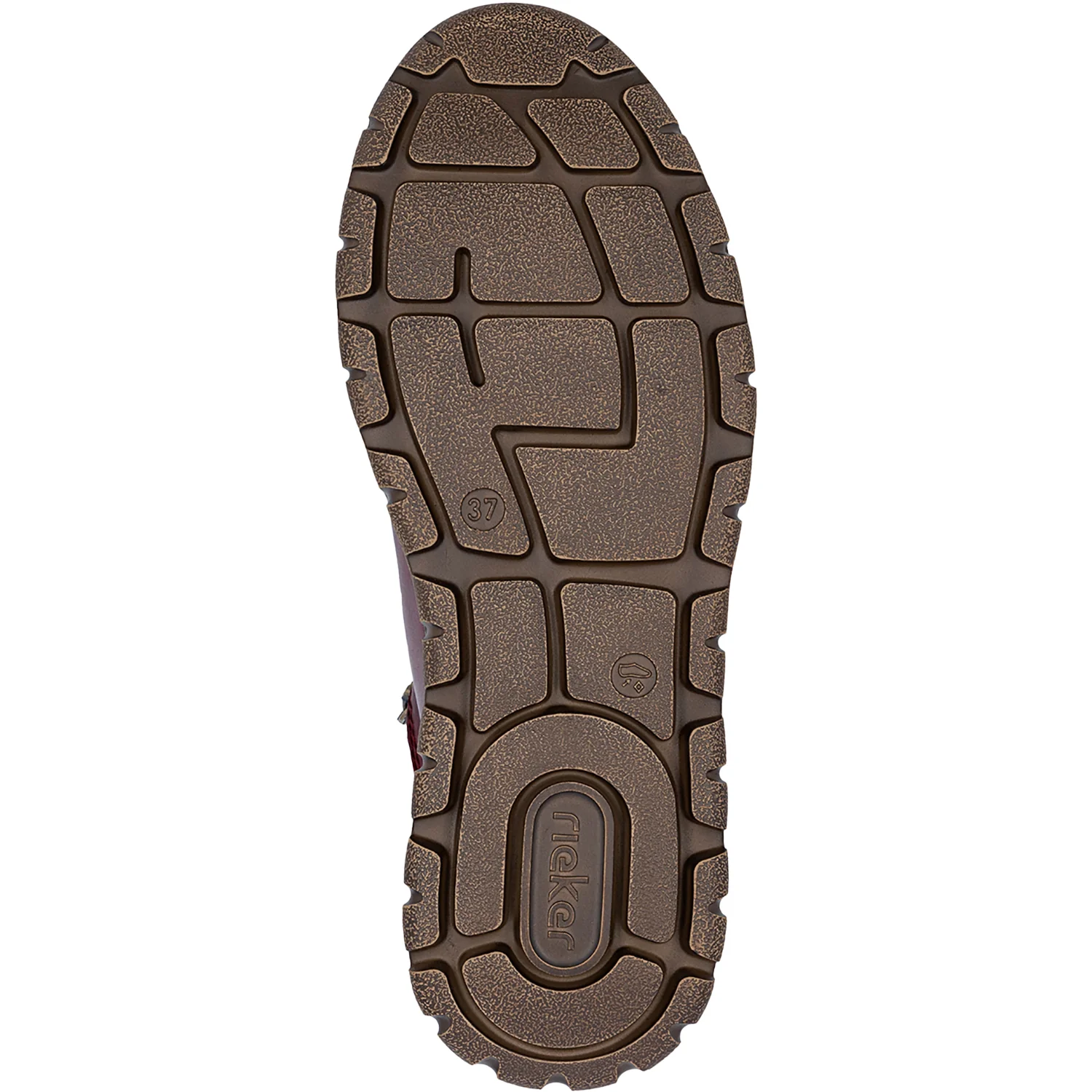 Rieker N1305-35 Women's Boots Vino/Orange-Multi/Vinorosso - Image 4