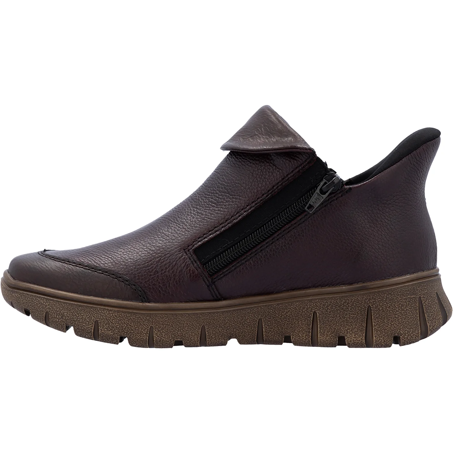 Rieker N1353-35 Women's Boots Havanna/Cerise/Antik Leather - Image 3
