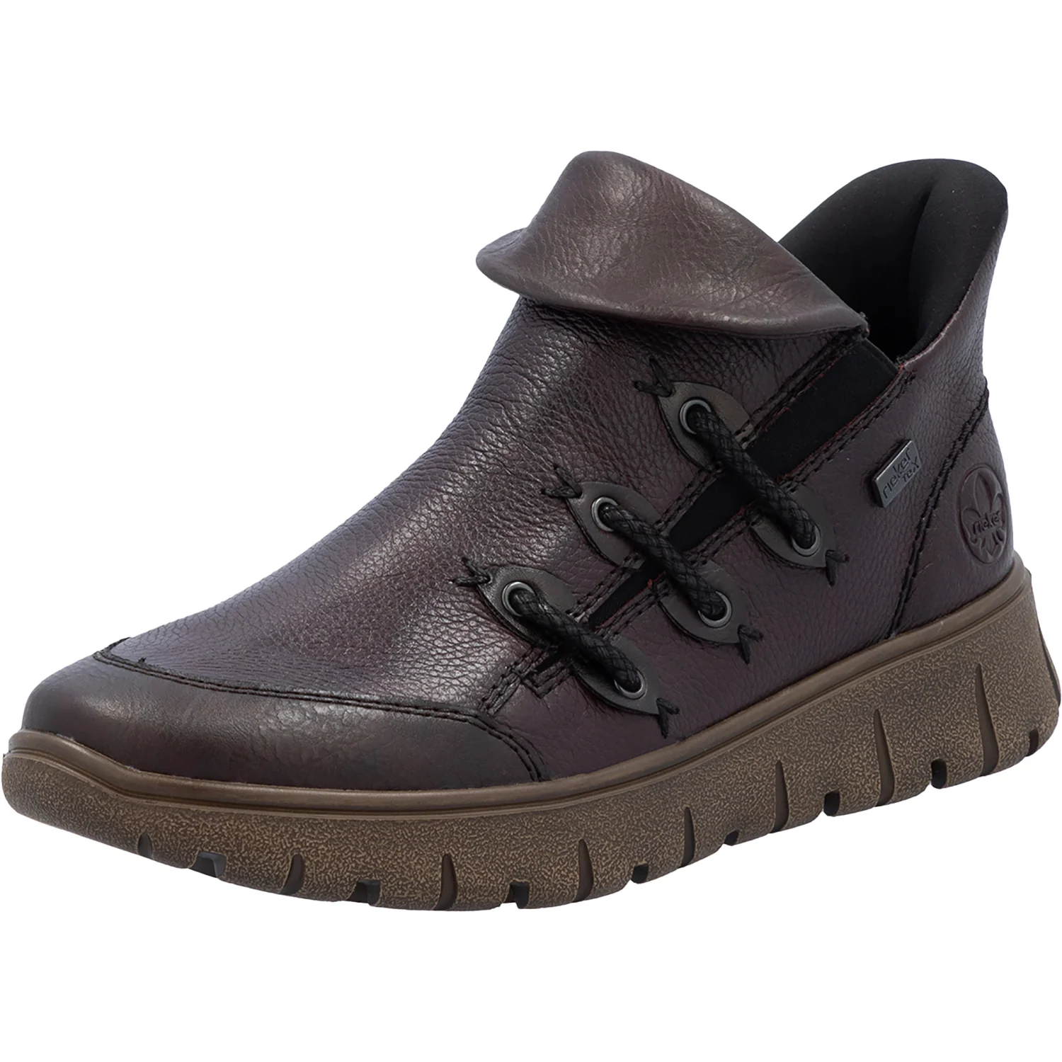 Rieker N1353-35 Women's Boots Havanna/Cerise/Antik Leather - Image 5