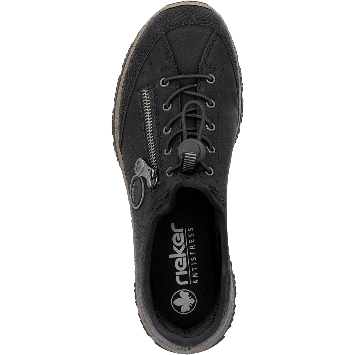 Rieker N3267-01 Women's Shoes Black/Black/Black Synthetic - Image 2