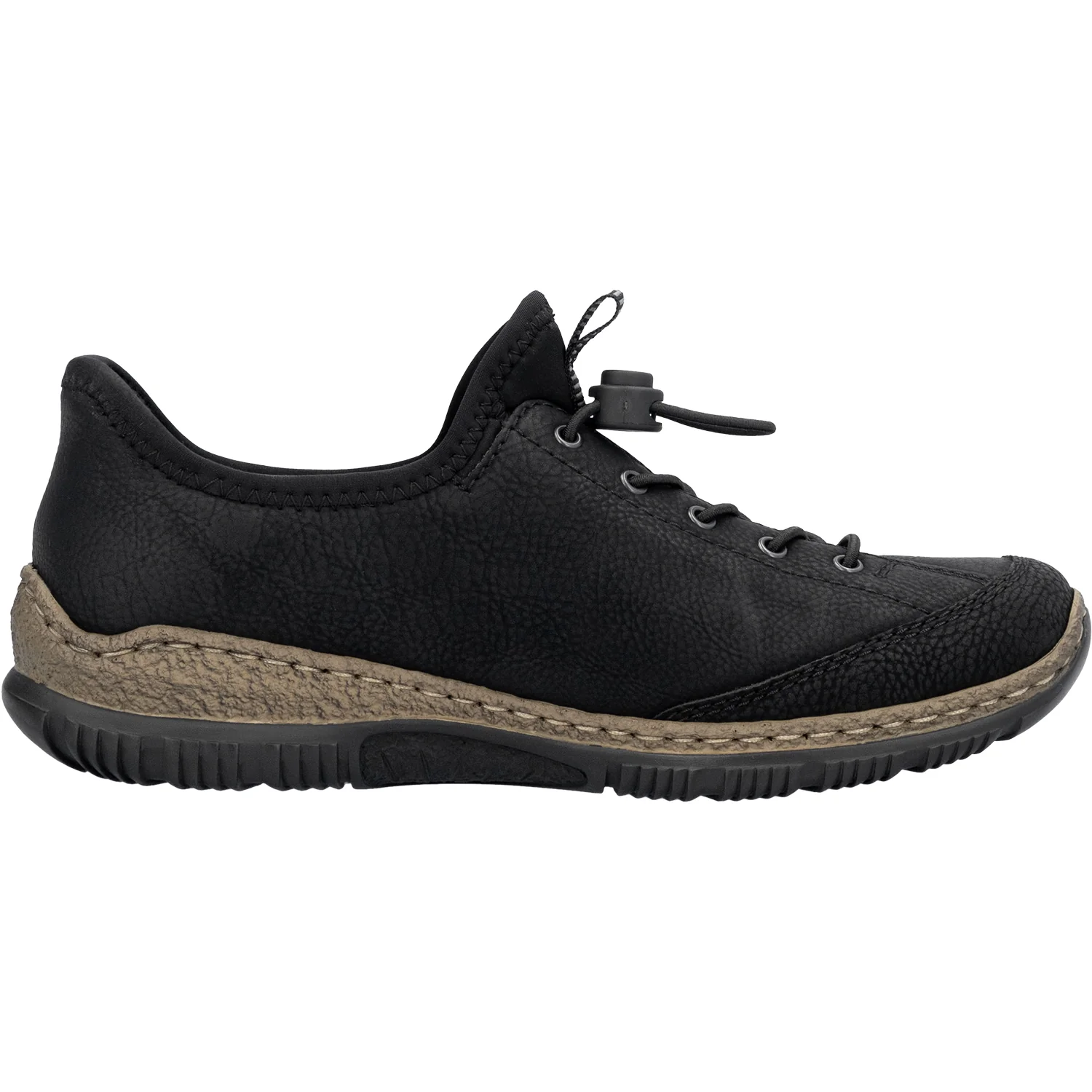 Rieker N3267-01 Women's Shoes Black/Black/Black Synthetic - Image 3