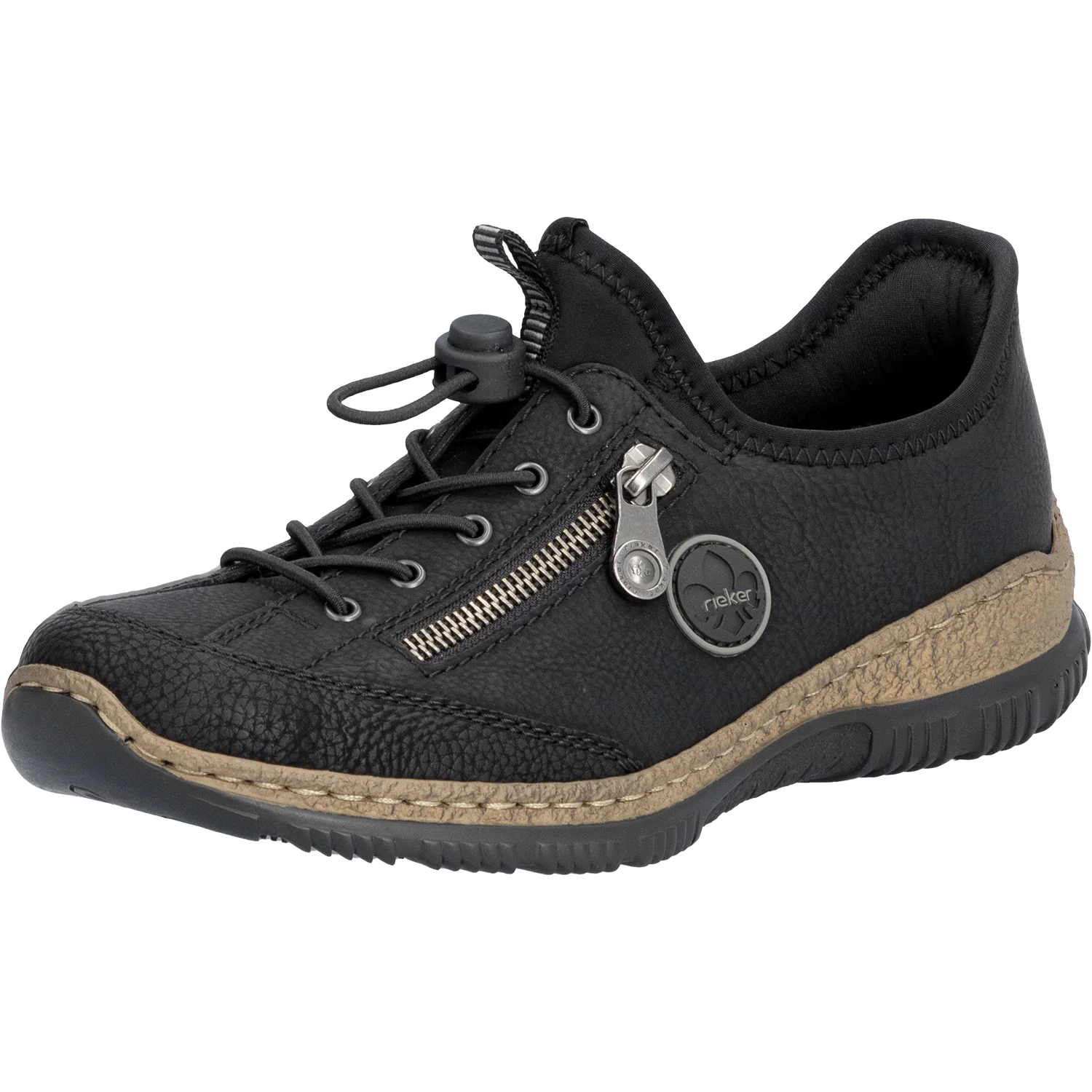 Rieker N3267-01 Women's Shoes Black/Black/Black Synthetic - Image 5