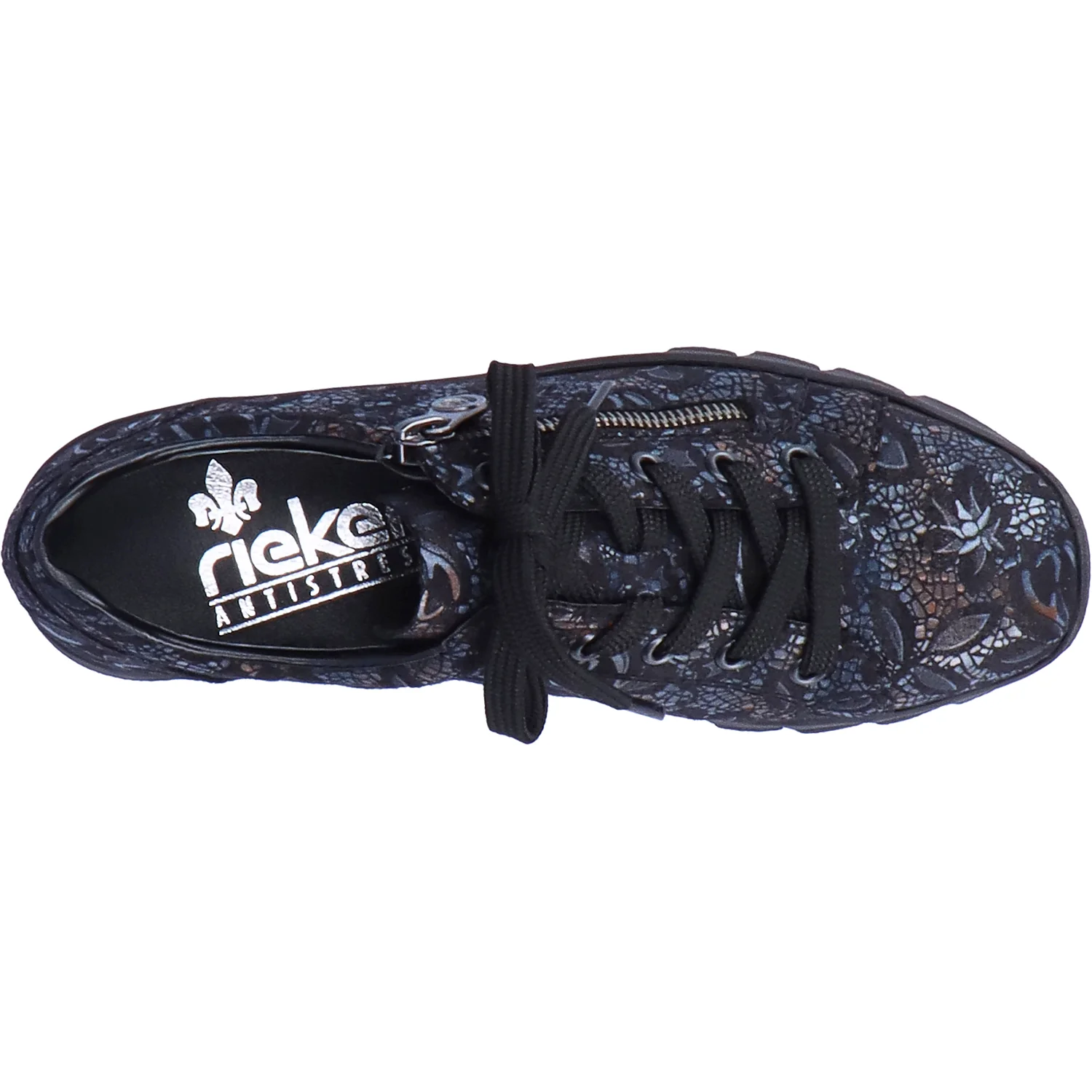 Rieker N3302-90 Doris 02 Women's Walking Sneakers Rose Black Synthetic - Image 2