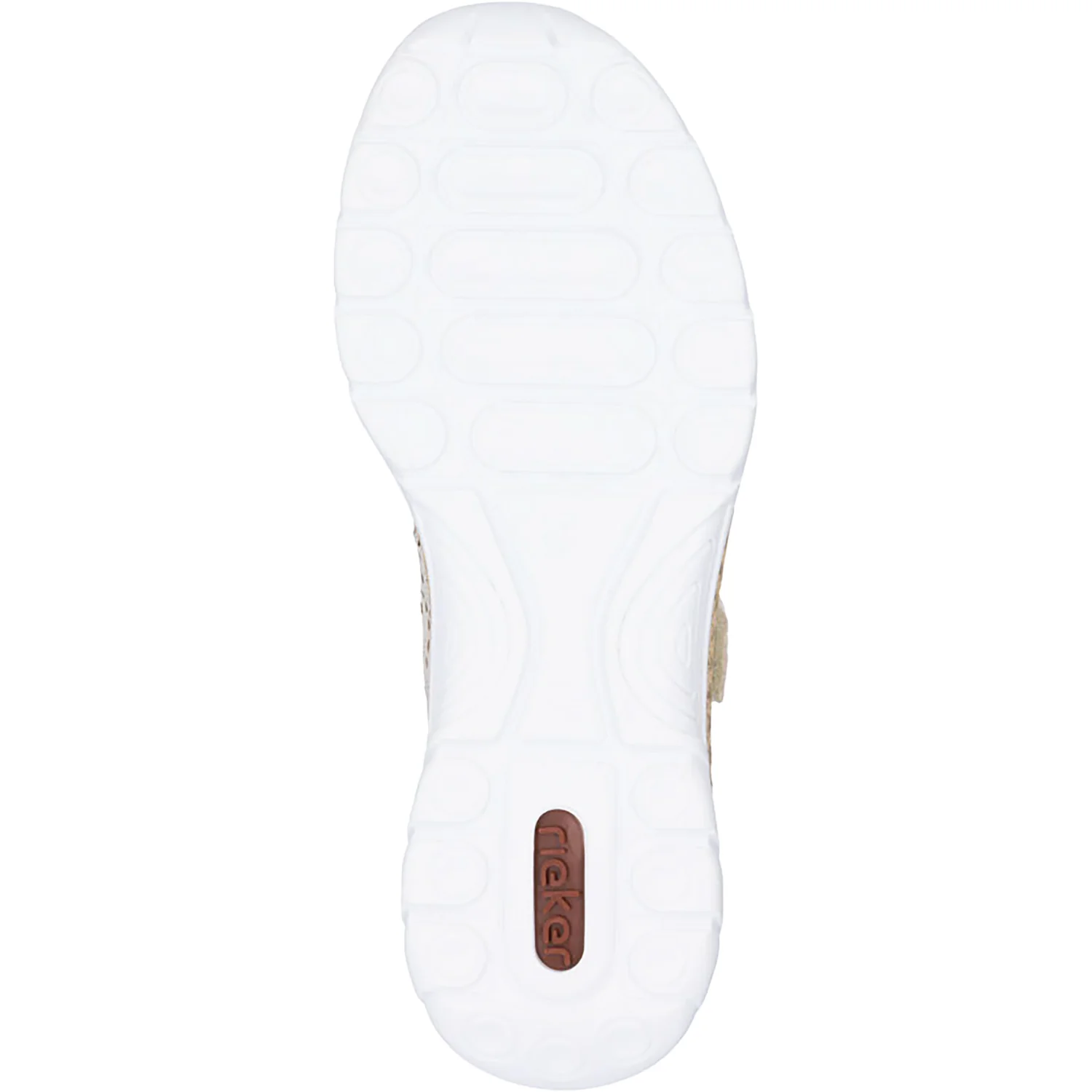 Rieker N4299-60 Stretch Women's Shoes Perle/Cement/Cream - Image 4
