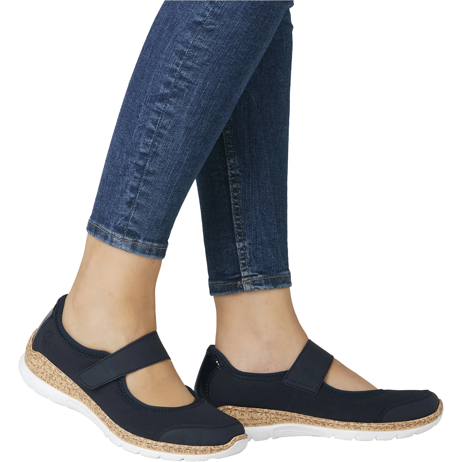 Rieker N42B0-14 Stretch Women's Mary Janes Sporty Pazifik/Pazifik - Image 6