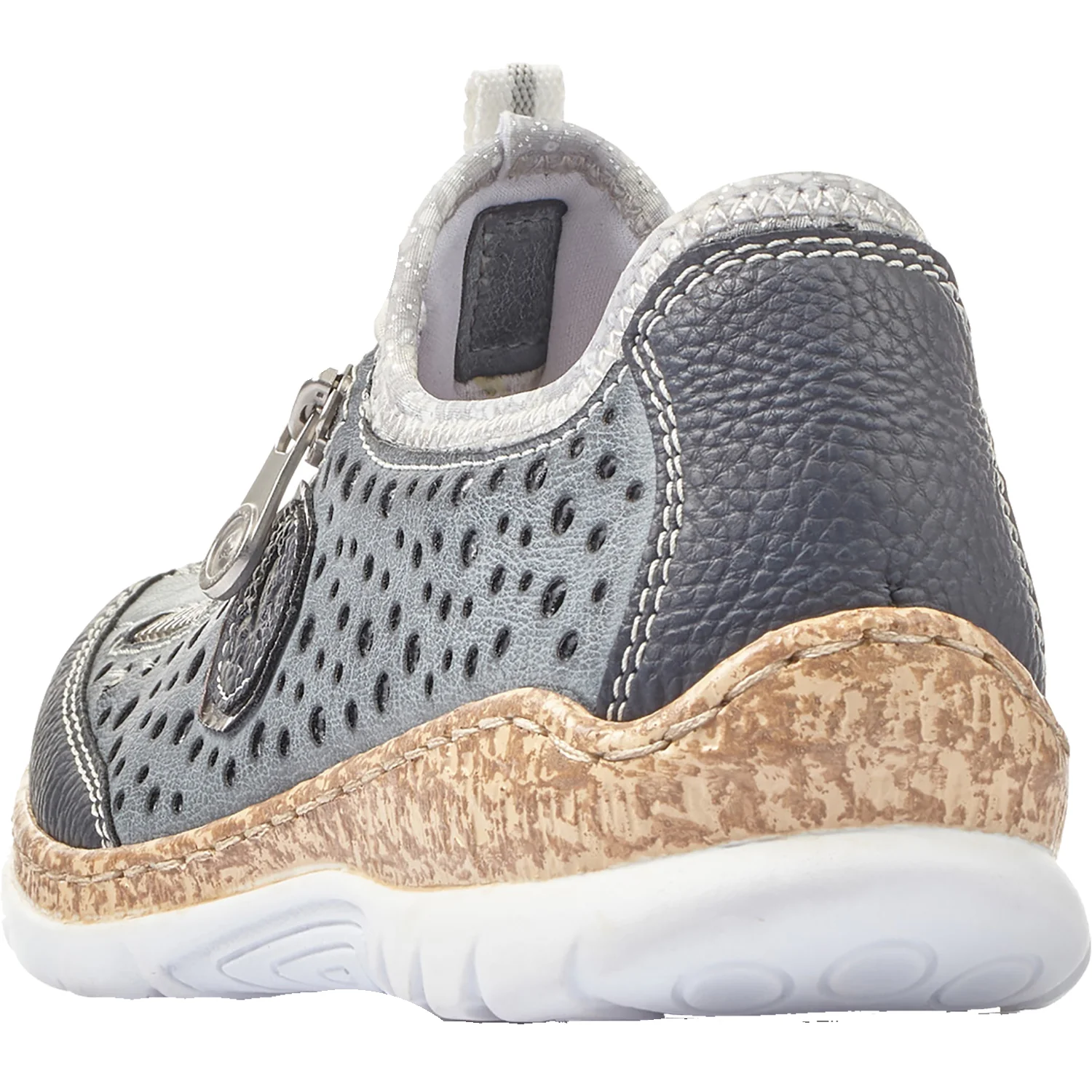 Rieker N42P6-14 Nikita P6 Women's Sneakers Pazific/Atlantic/Argento Synthetic - Image 4