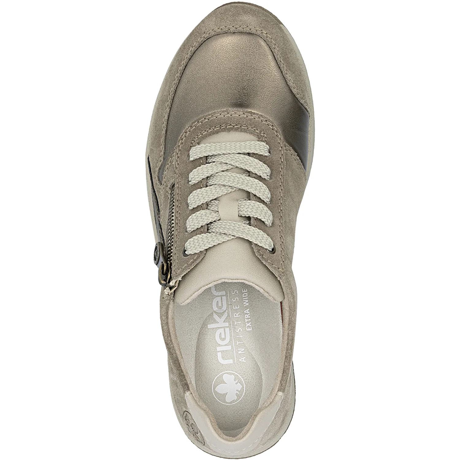 Rieker N8114-61 Doerte Women's Lace Up Shoes Merino/Bronze/Lehu/Bronze Leather - Image 2