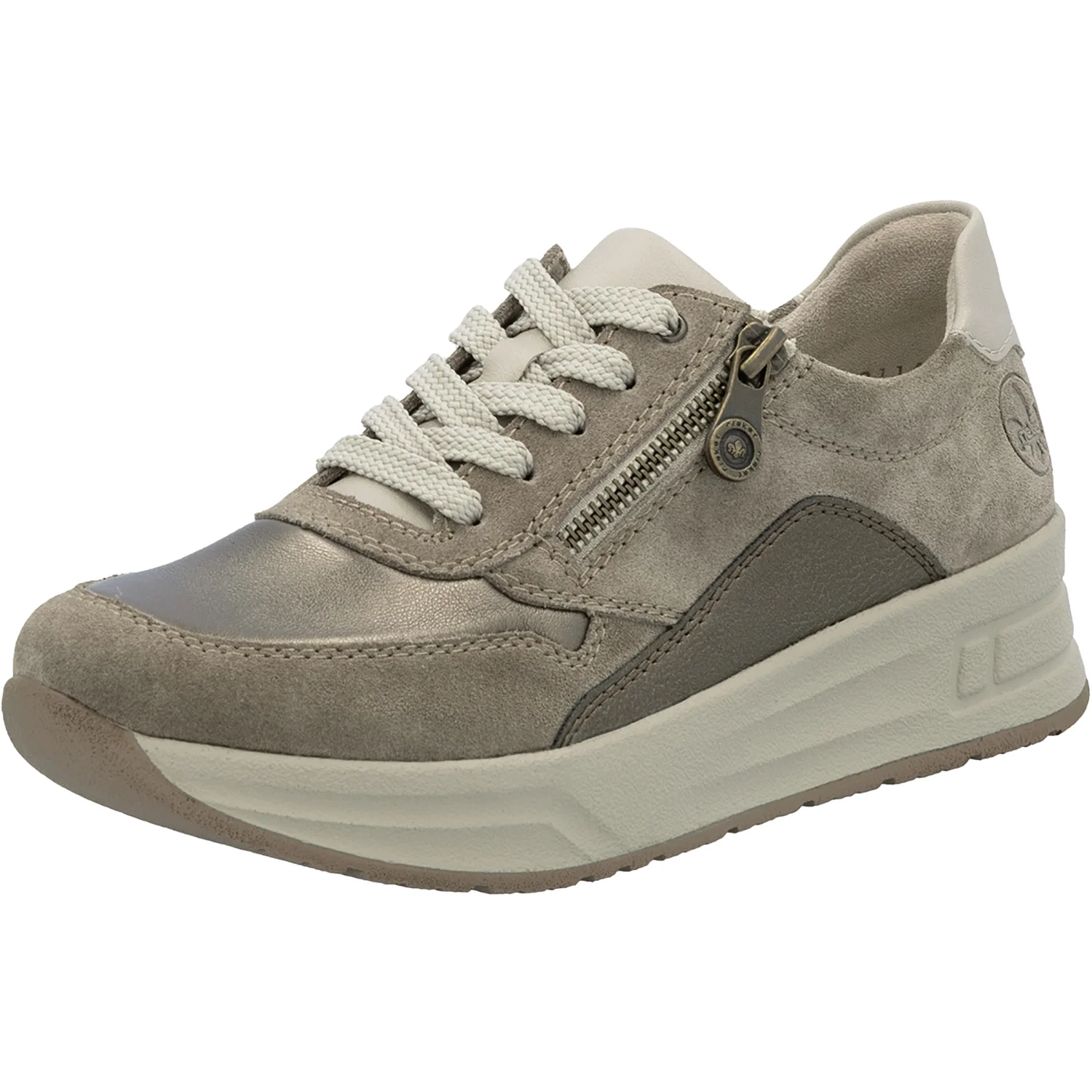 Rieker N8114-61 Doerte Women's Lace Up Shoes Merino/Bronze/Lehu/Bronze Leather - Image 5