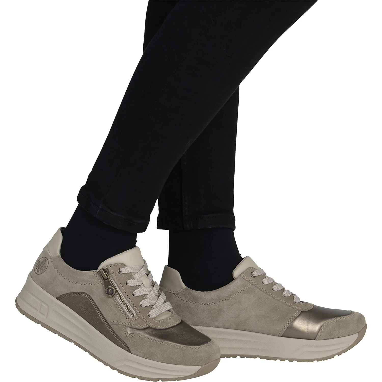 Rieker N8114-61 Doerte Women's Lace Up Shoes Merino/Bronze/Lehu/Bronze Leather - Image 6