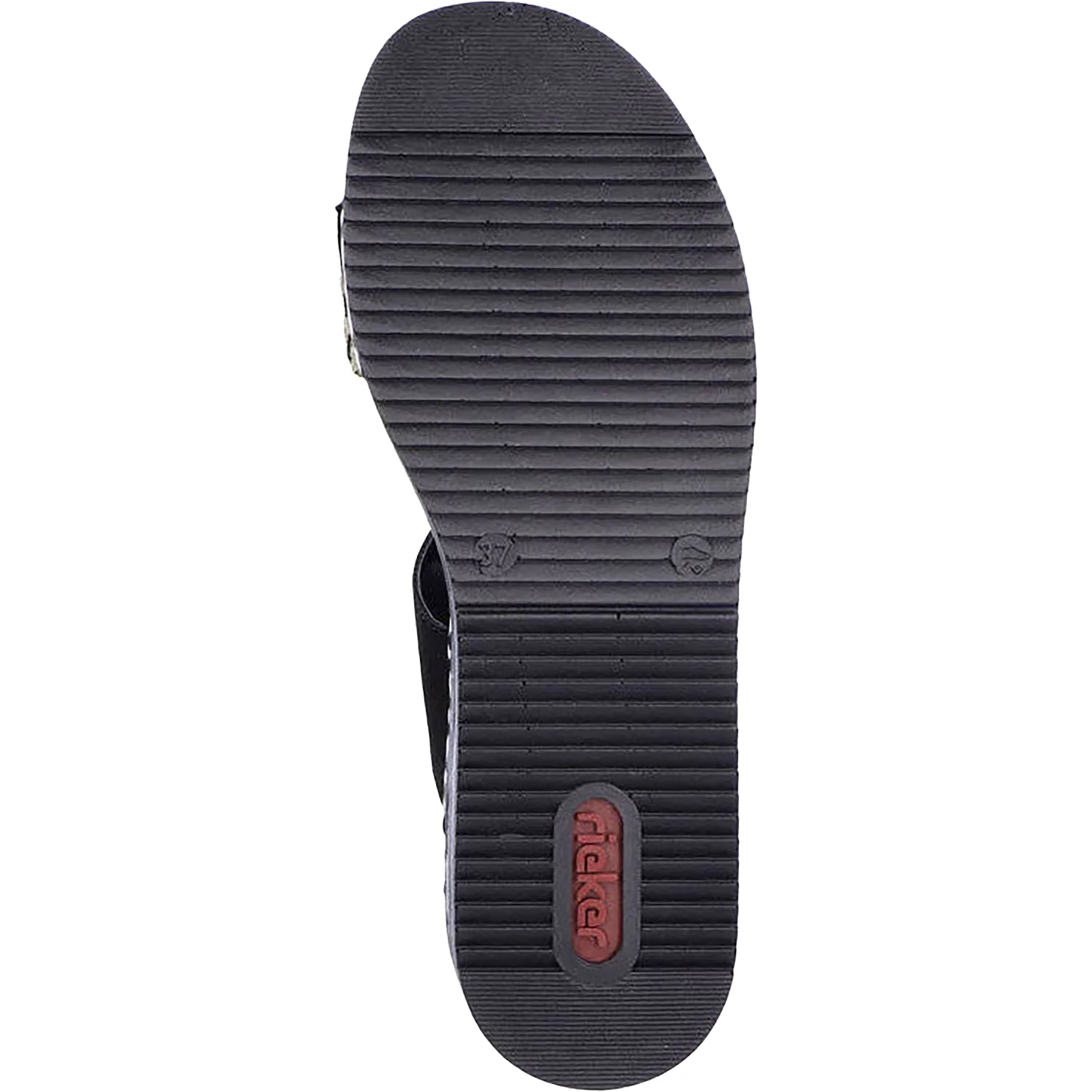 Rieker V02P8-00 Regina P8 Women's Sandals Black Synthetic - Image 4