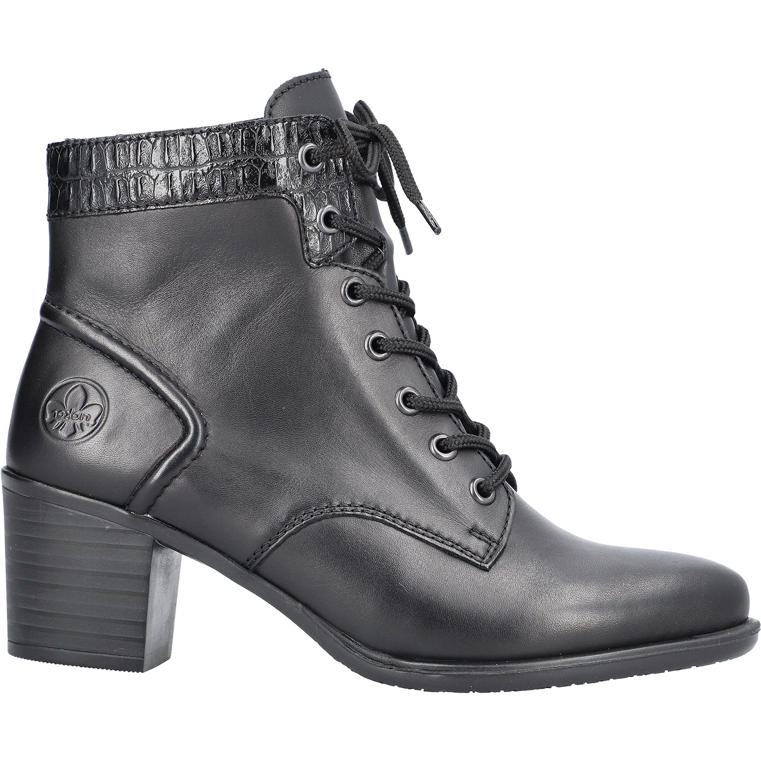 Rieker Y2040-00 Ines 40 Women's Dress Boots Black Synthetic