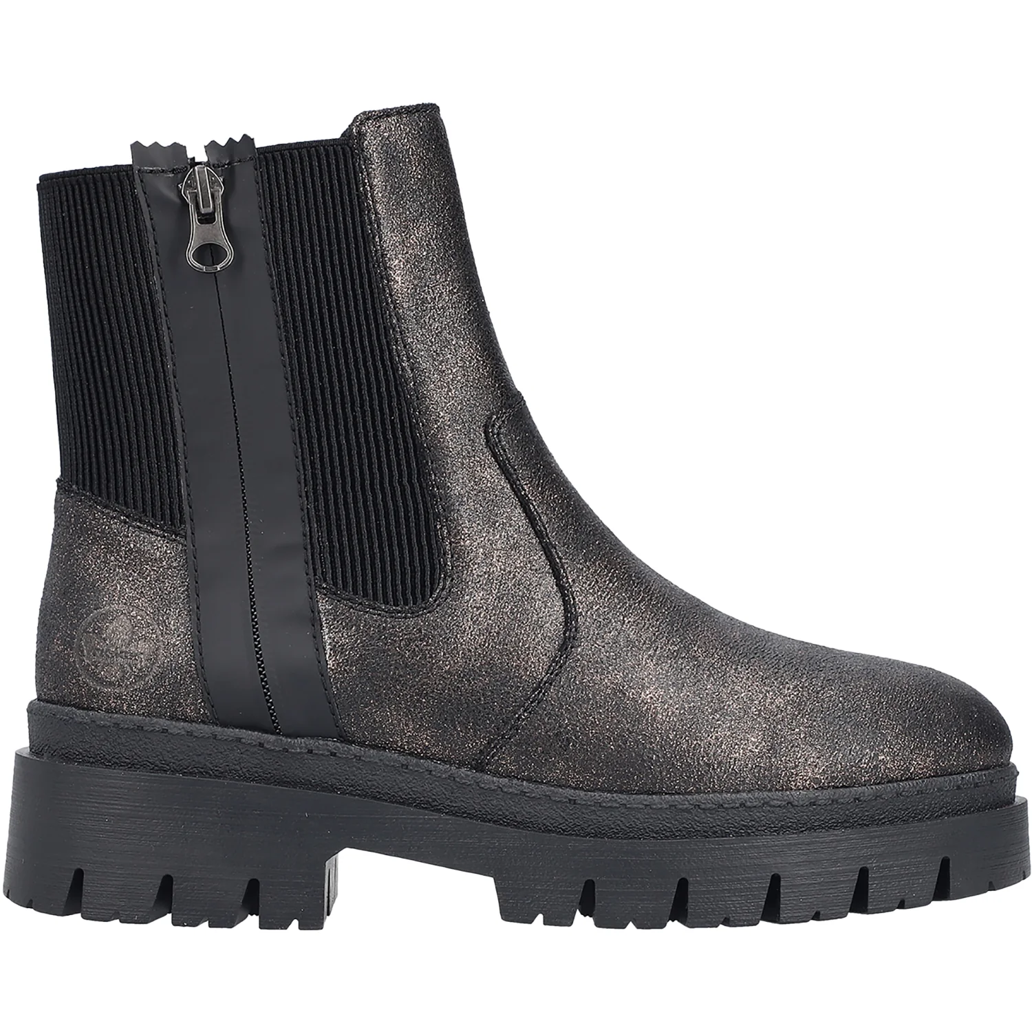 Rieker Z9473-90 Women's Boots Booties Bronze/Schwarz