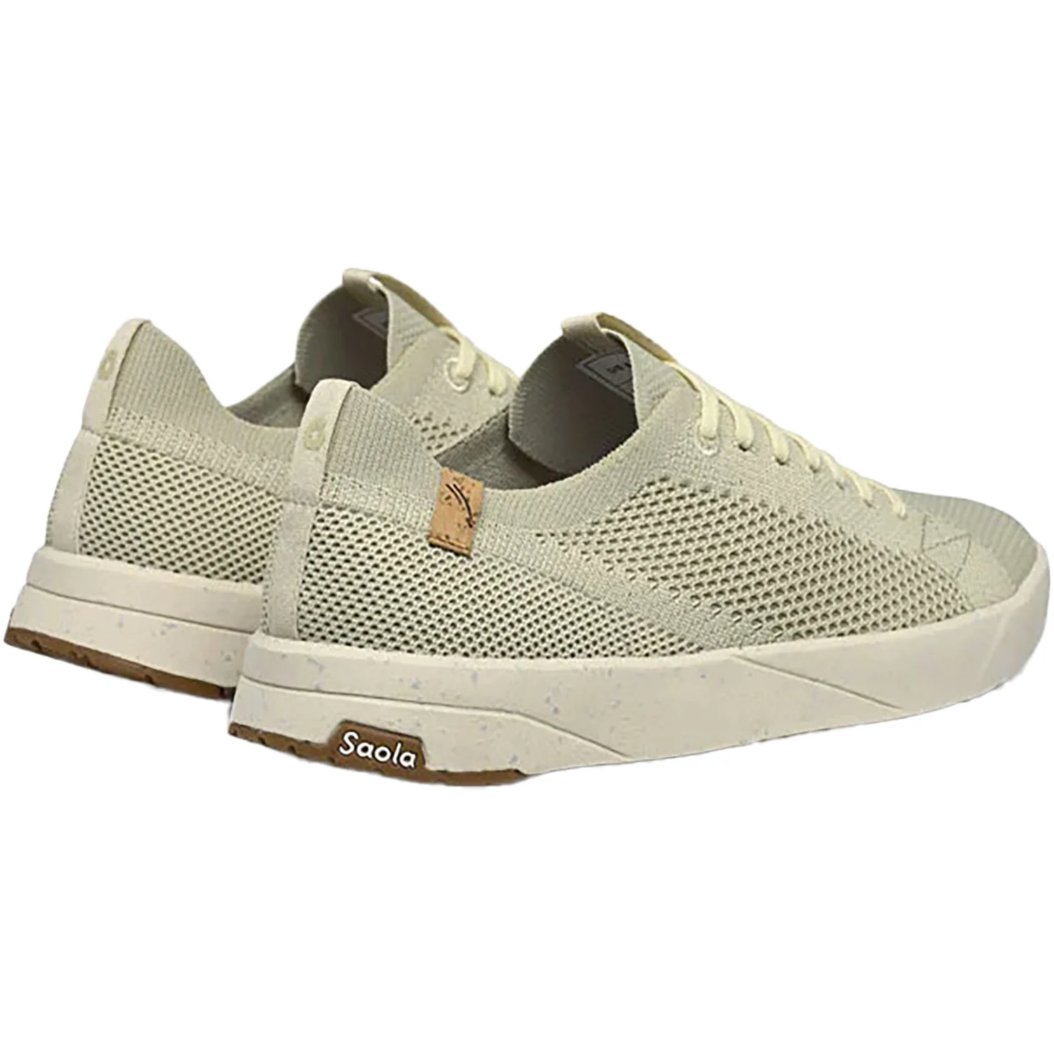 Saola Cannon Knit 20 Women's Vegan Sneakers Faded Green - Image 3