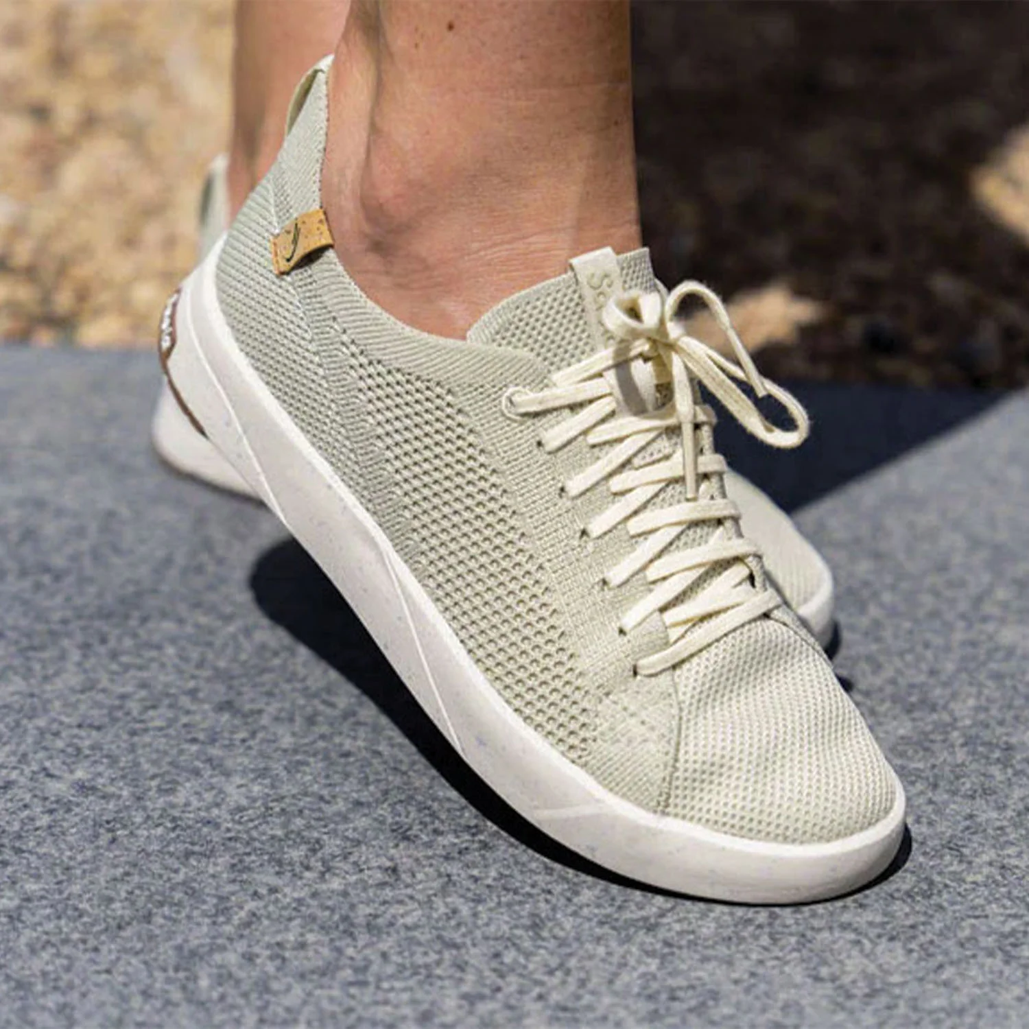 Saola Cannon Knit 20 Women's Vegan Sneakers Faded Green - Image 4