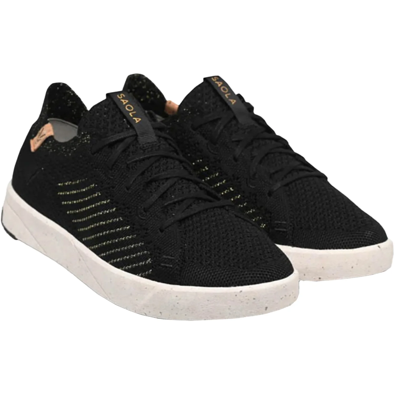 Saola Cannon Knit 3 Women's Athletic Shoes & Athleisure Shoes Black/Gold - Image 3