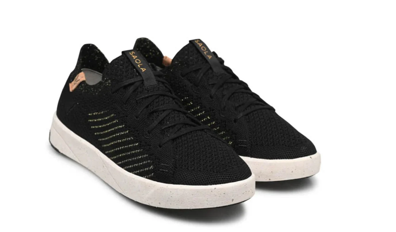 Saola Cannon Knit 3 Women's Athletic Shoes & Athleisure Shoes Black/Gold - Image 4