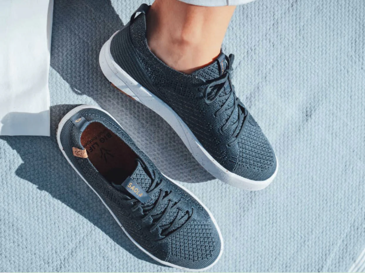 Saola Cannon Knit 3 Women's Athletic Shoes & Athleisure Shoes Navy/Gold - Image 6