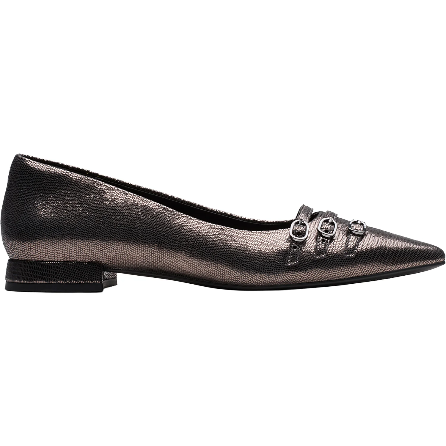 Sensa 15 Strap Women's Dress Flats Metallic Leather
