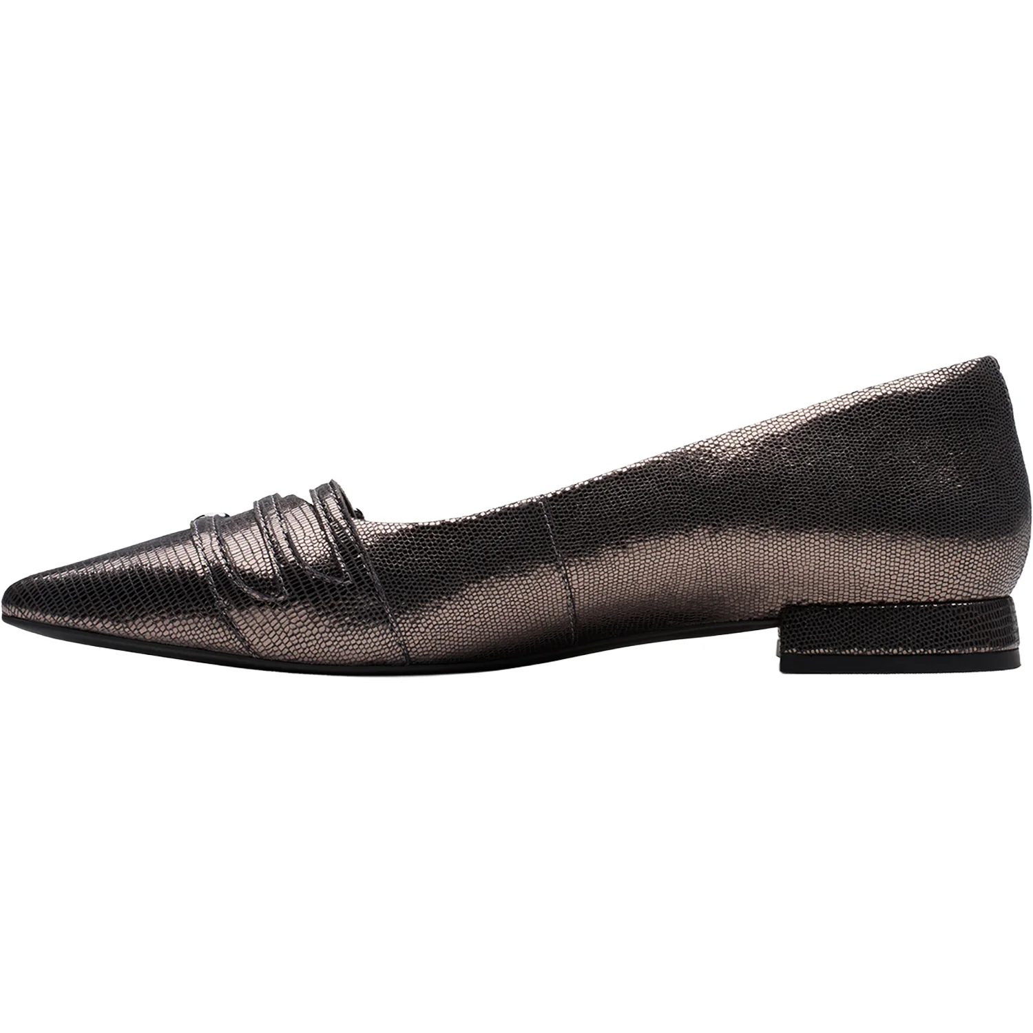 Sensa 15 Strap Women's Dress Flats Metallic Leather - Image 3