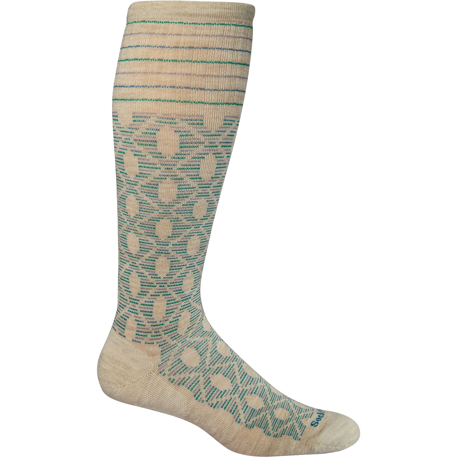 Sockwell 15-20 mmHg Etched Women's Socks Compression Moderate Natural