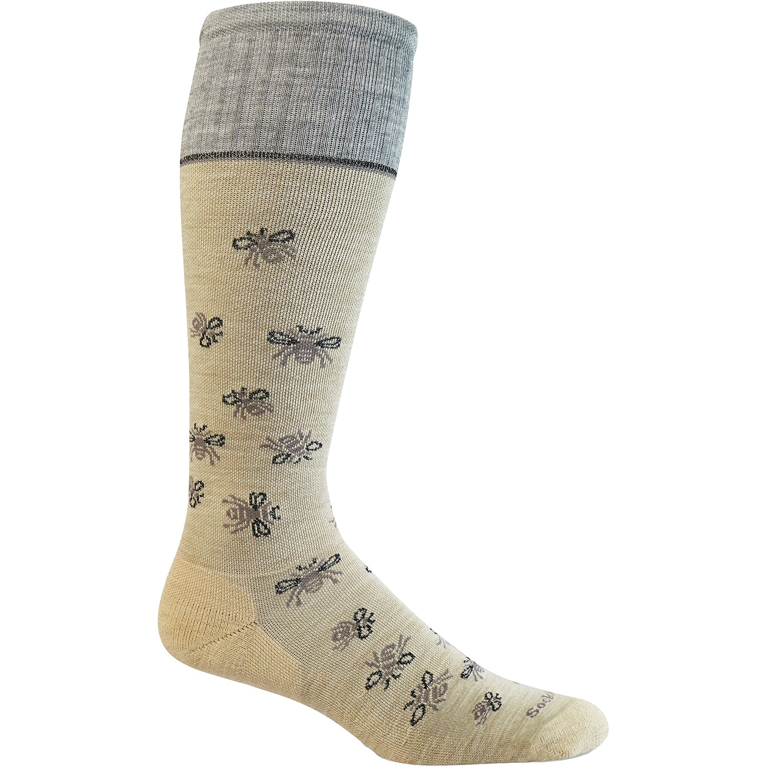 Sockwell Busy Bee Knee High Socks 15-20 mmHg Women's Compression Socks Barley