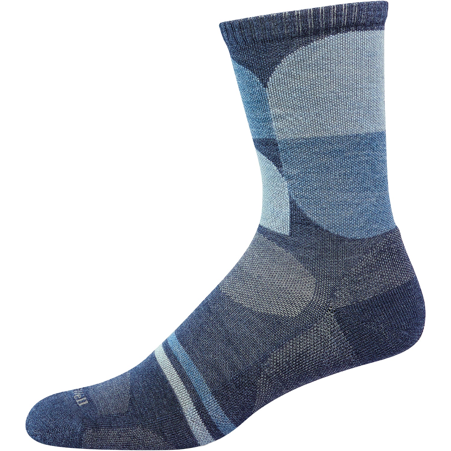 Sockwell Crew 15-20 Bold Blossom Women's Compression Socks Denim - Image 2