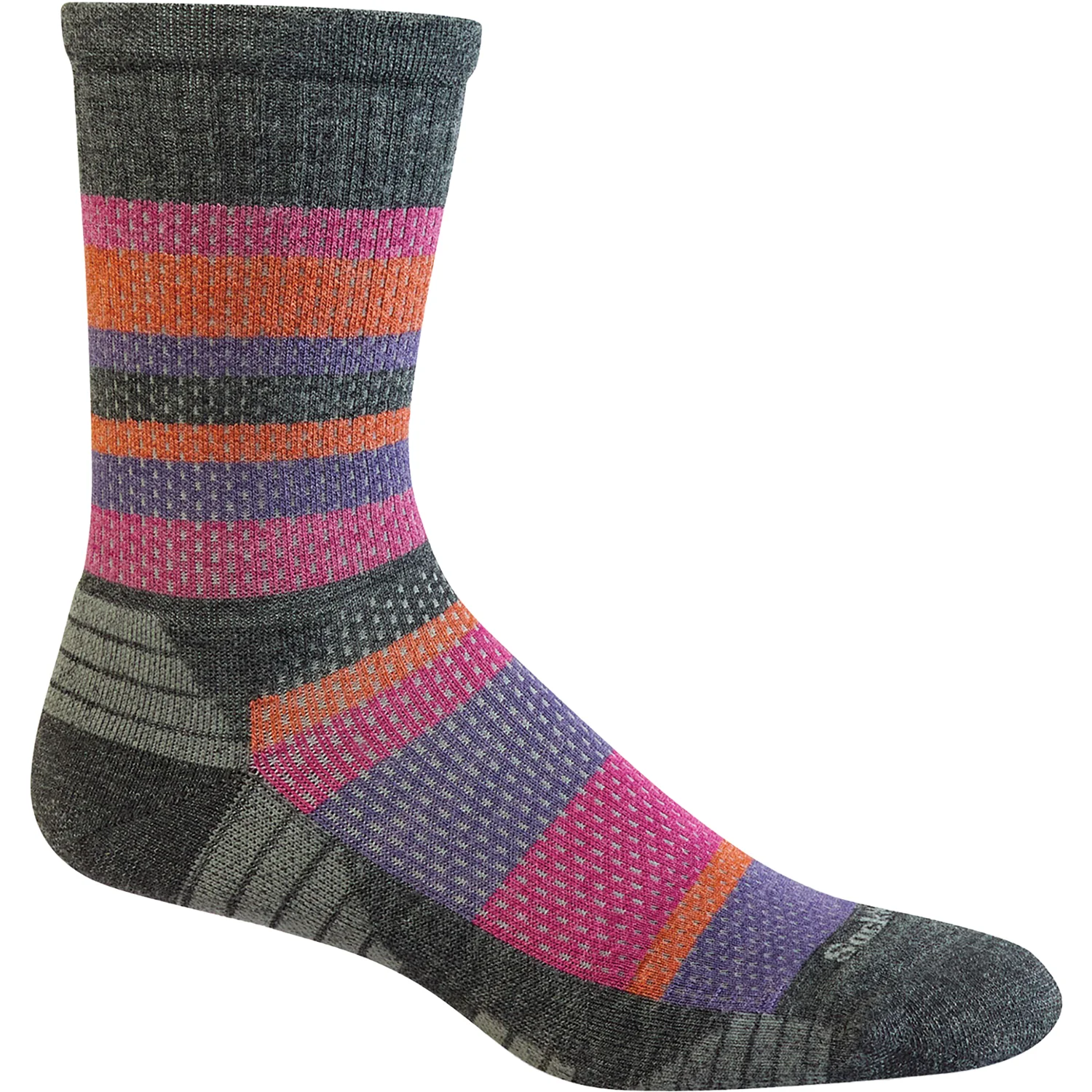 Sockwell Crew 15-20 Journey Crew Women's Compression Socks Charcoal