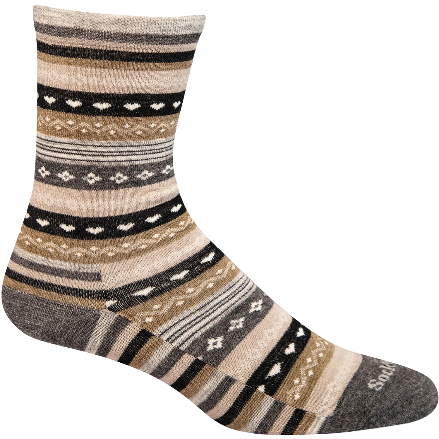 Sockwell Crew EC Forever Fairisle Women's Socks Charcoal