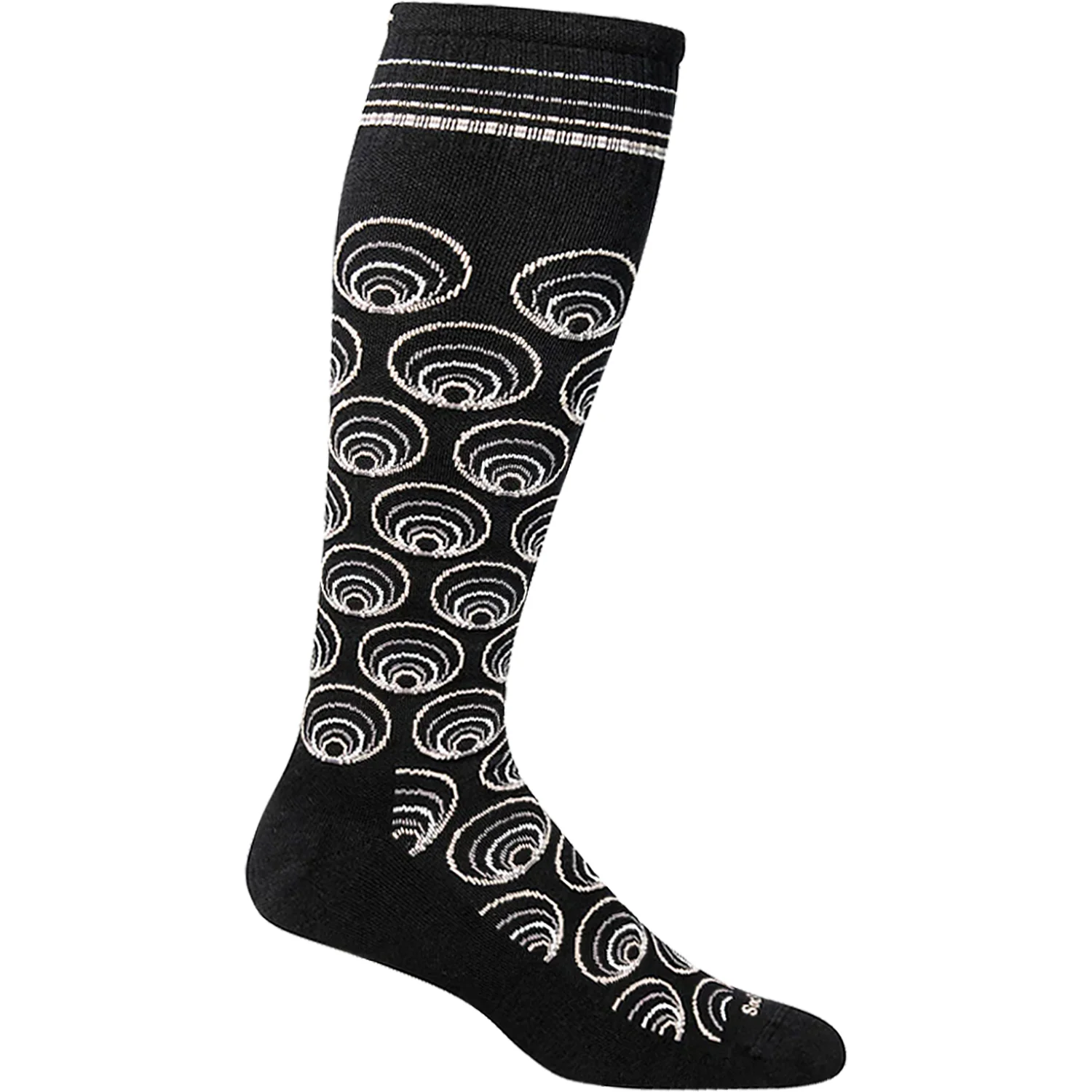 Sockwell Twirl Knee High Socks 15-20 mmHg Women's Compression Socks Black