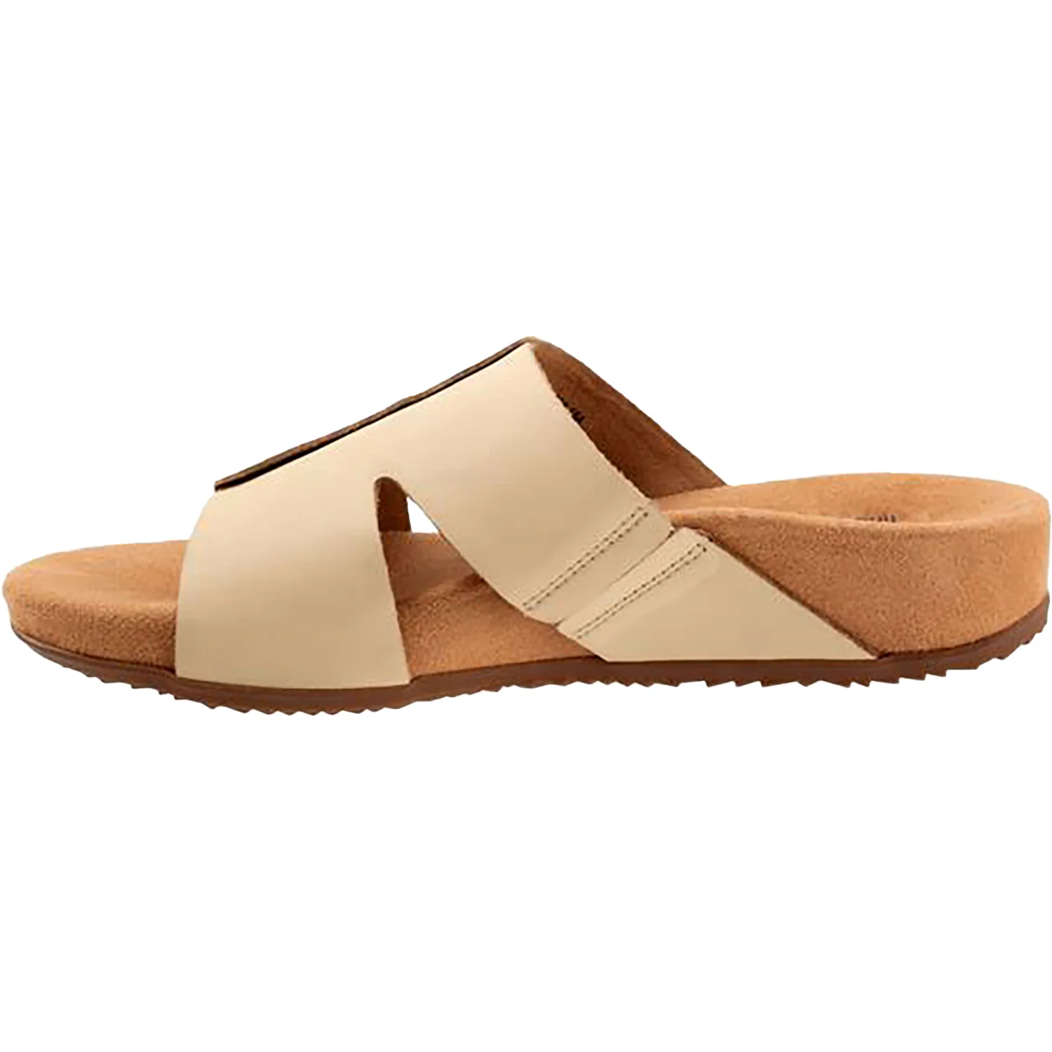 Women's Soft Walk Beverly Beige Leather - Image 3