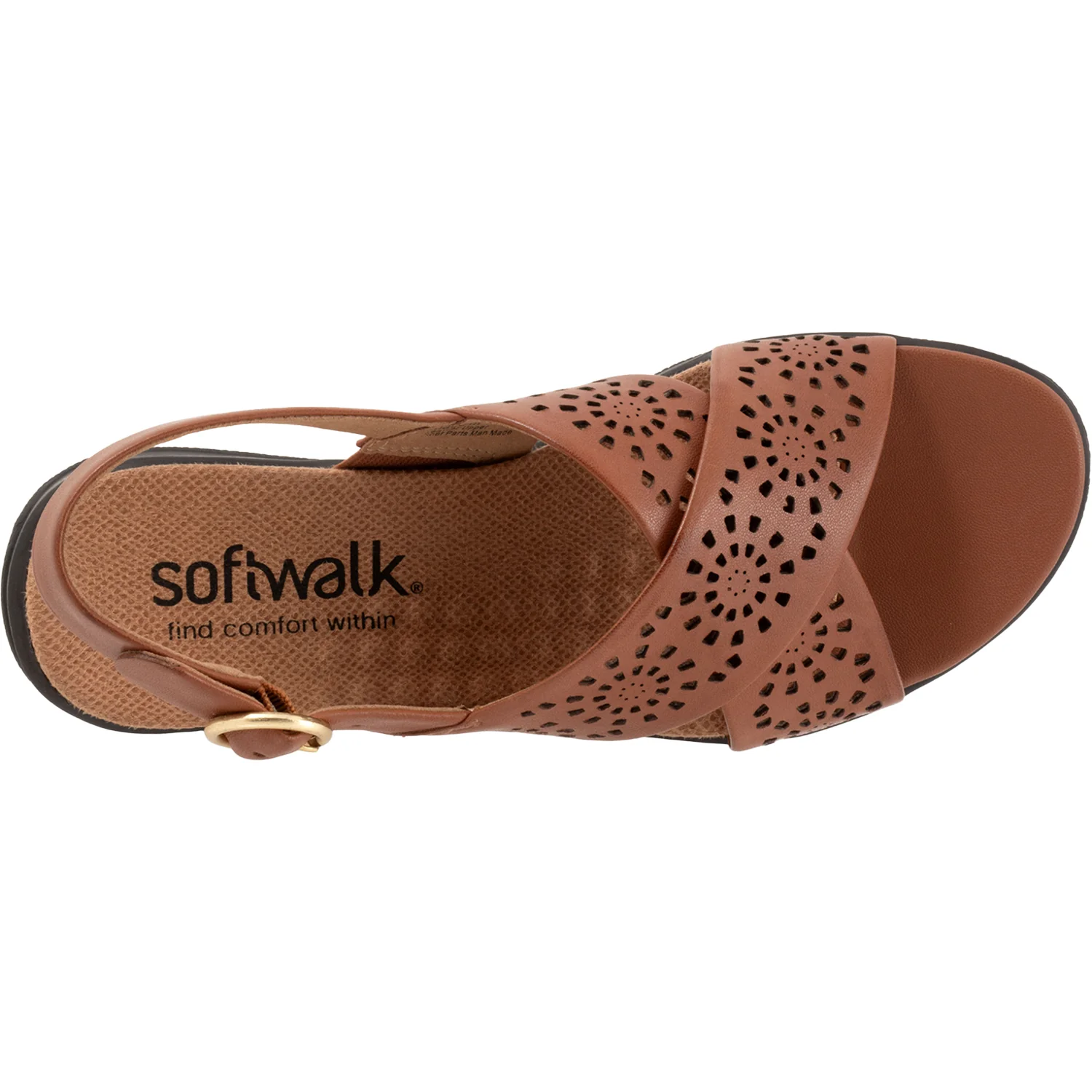 Women's Soft Walk Tillman Sling Perf Luggage Leather - Image 2