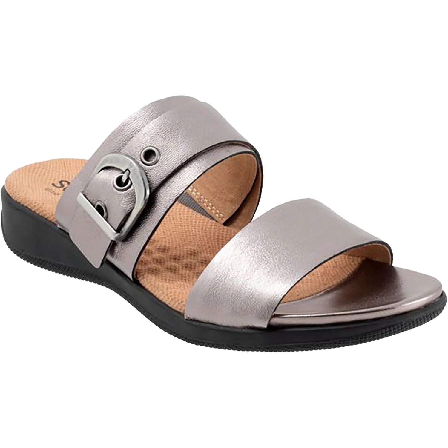 Soft Walk Toki Women's Sandals Pewter Leather
