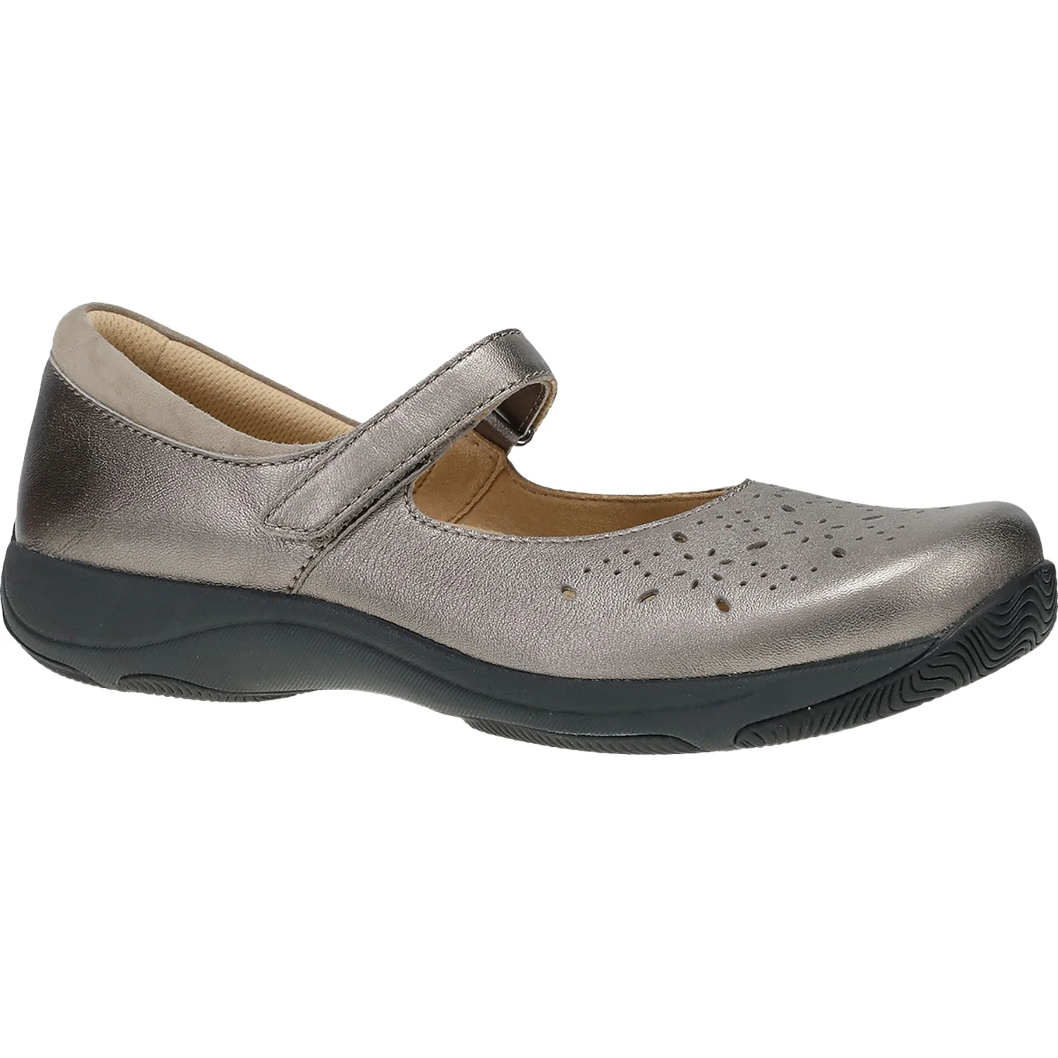 Dansko Stacy Women's Shoes Pewter Metallic - Image 3