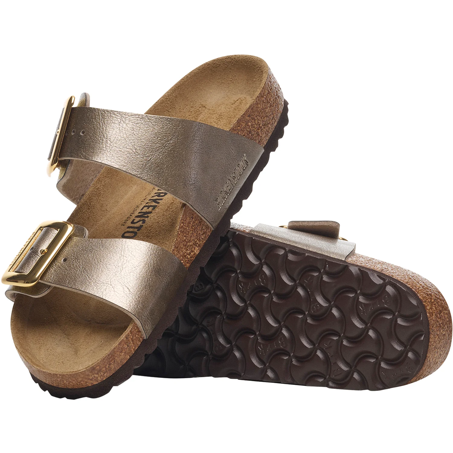 Birkenstock Sydney Luxe Buckle Women's Sandals Graceful Taupe Birko-Flor - Image 3