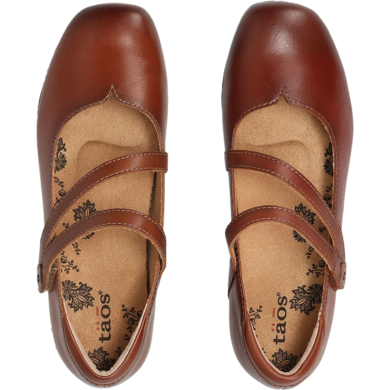 Taos Banter Women's Mary Janes Cognac Leather - Image 2