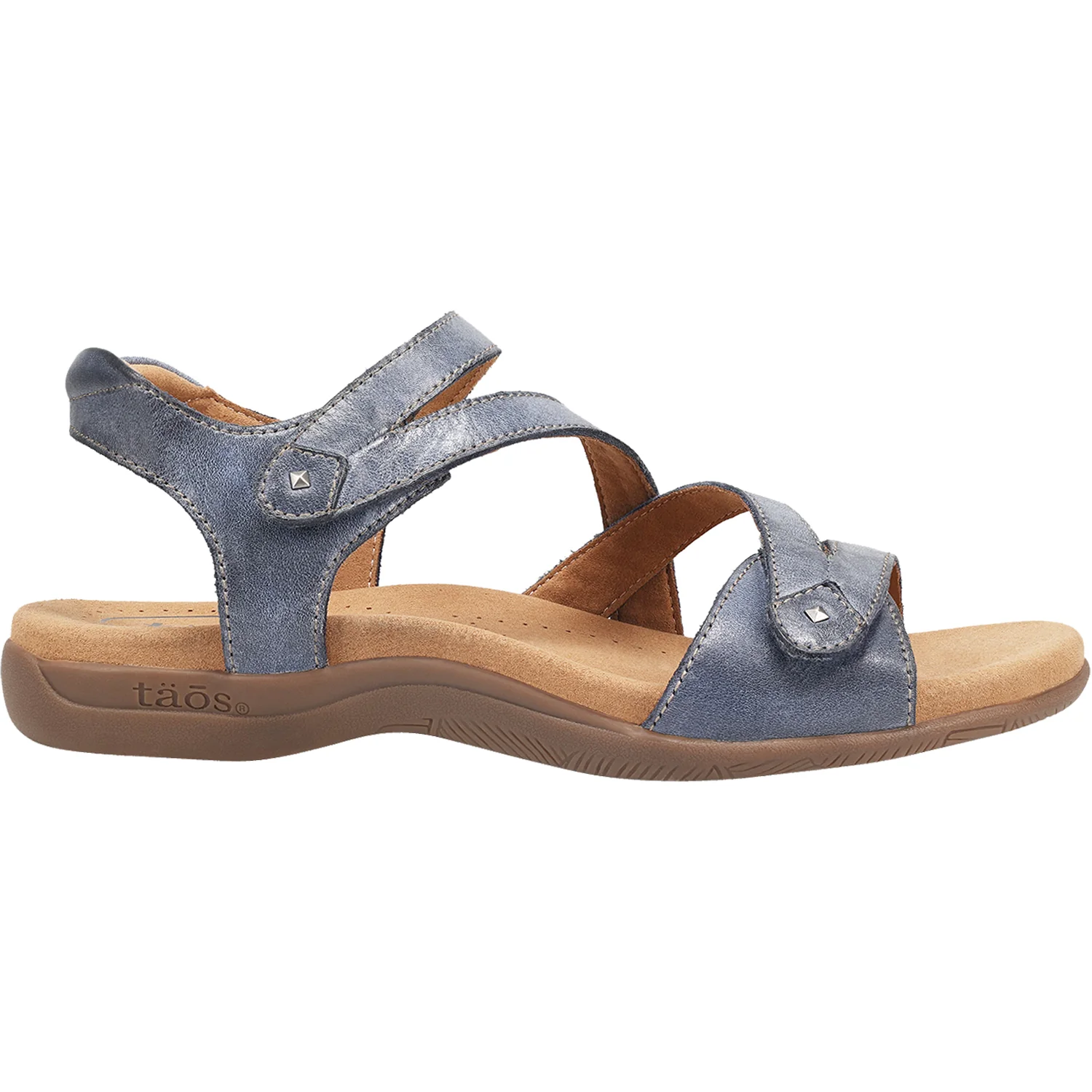 Taos Big Time Women's Ankle Strap Sandals Dark Blue Leather