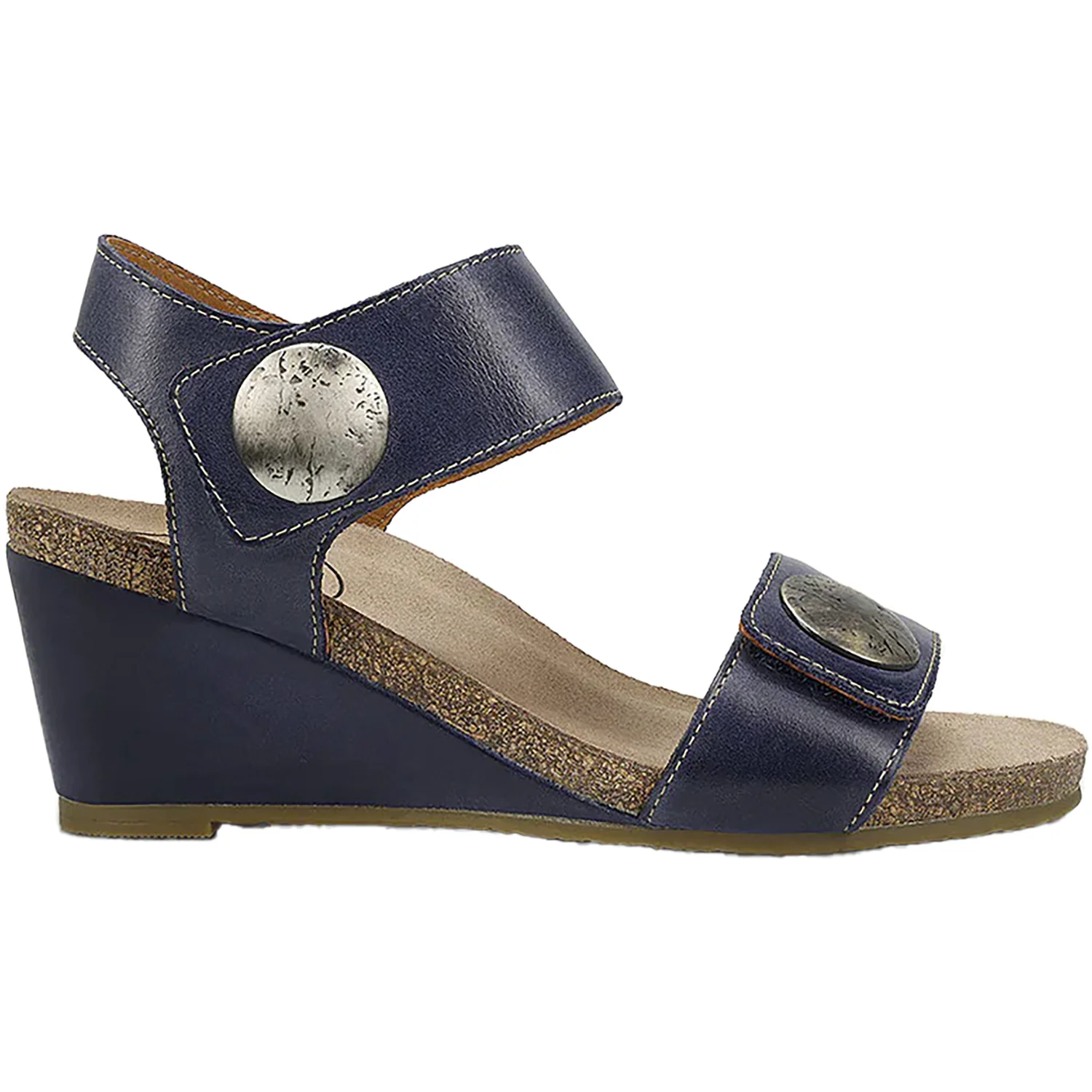 Taos Carousel 3 Women's Wedge Heel Sandals Dark Blue