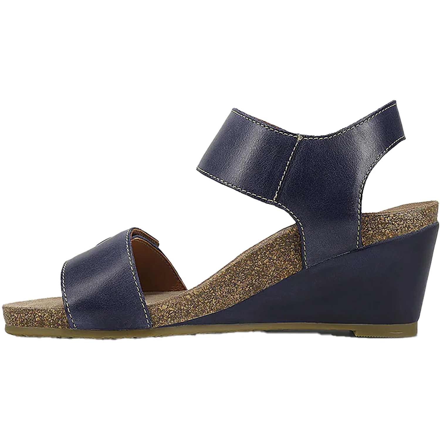 Taos Carousel 3 Women's Wedge Heel Sandals Dark Blue - Image 3